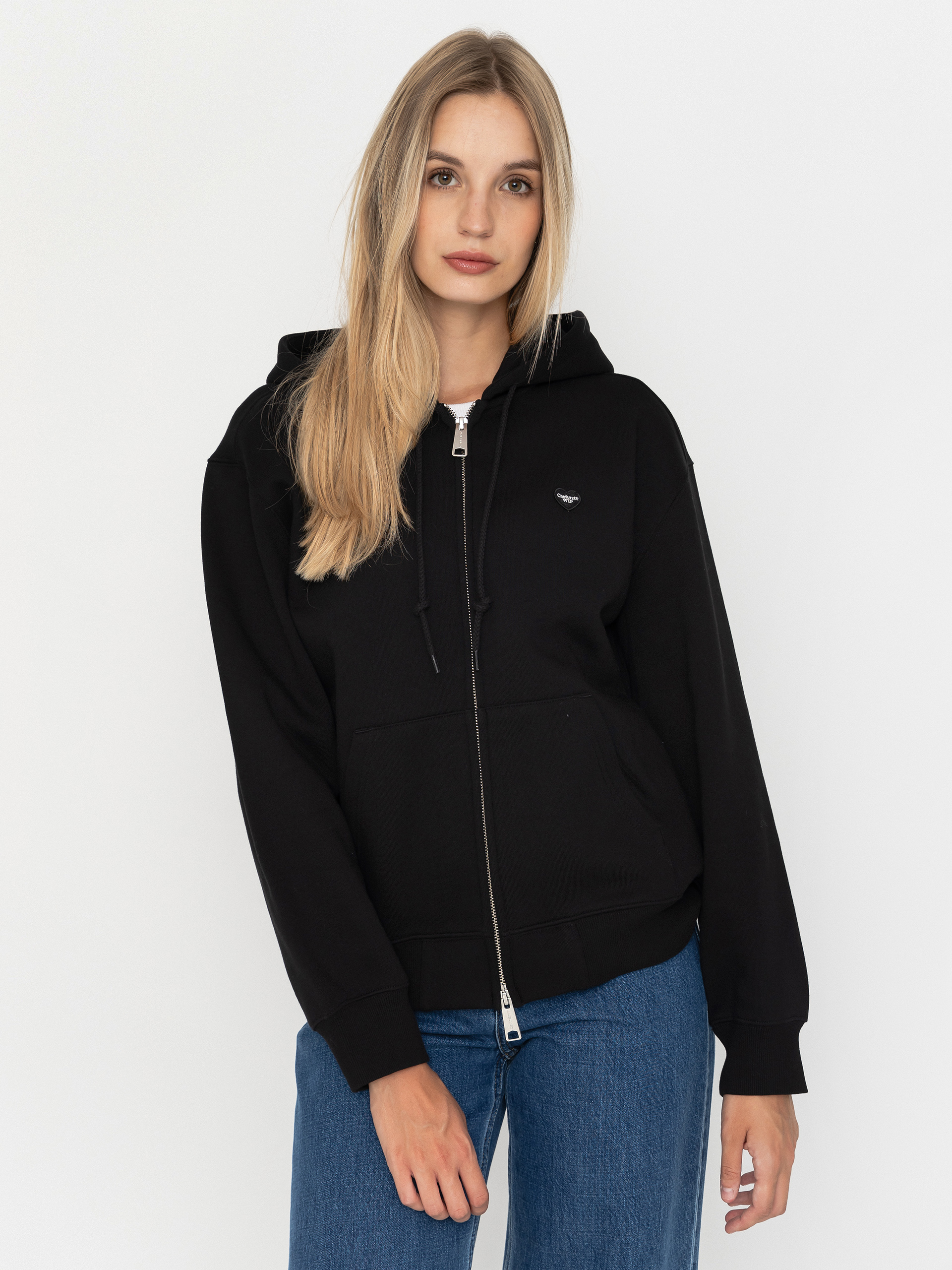 Carhartt WIP Small Heart Patch ZHD Wmn Hoodie (black/black)