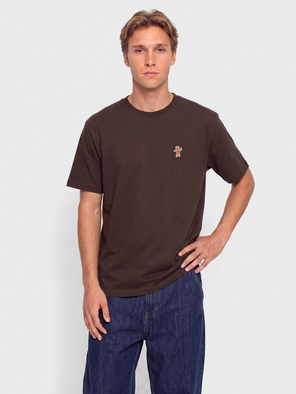 Iriedaily T-Shirt Cookieman Emb (dark coffee)