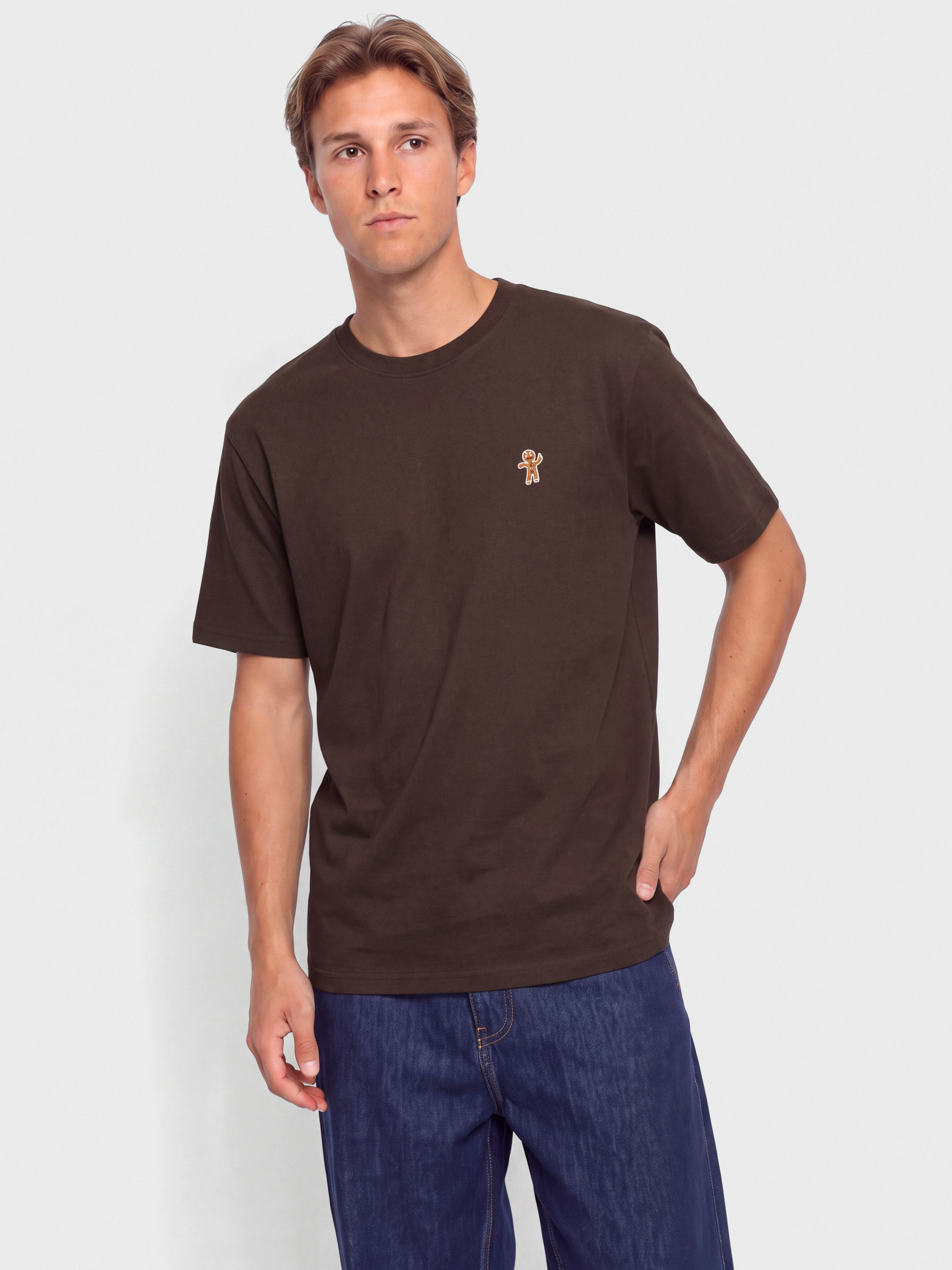 Iriedaily T-Shirt Cookieman Emb (dark coffee)