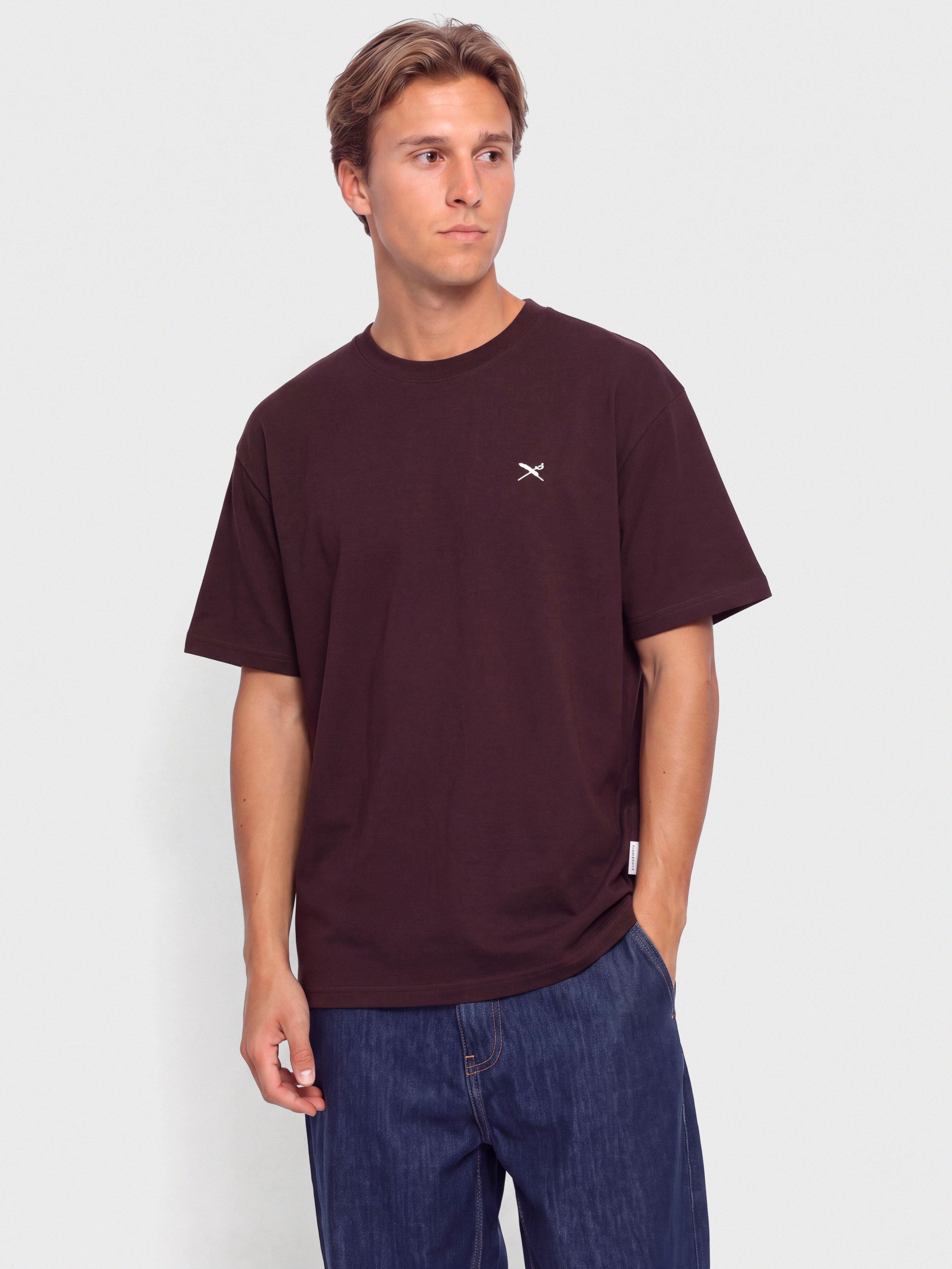 Iriedaily Mini Flag Relaxed T-Shirt (aubergine)
