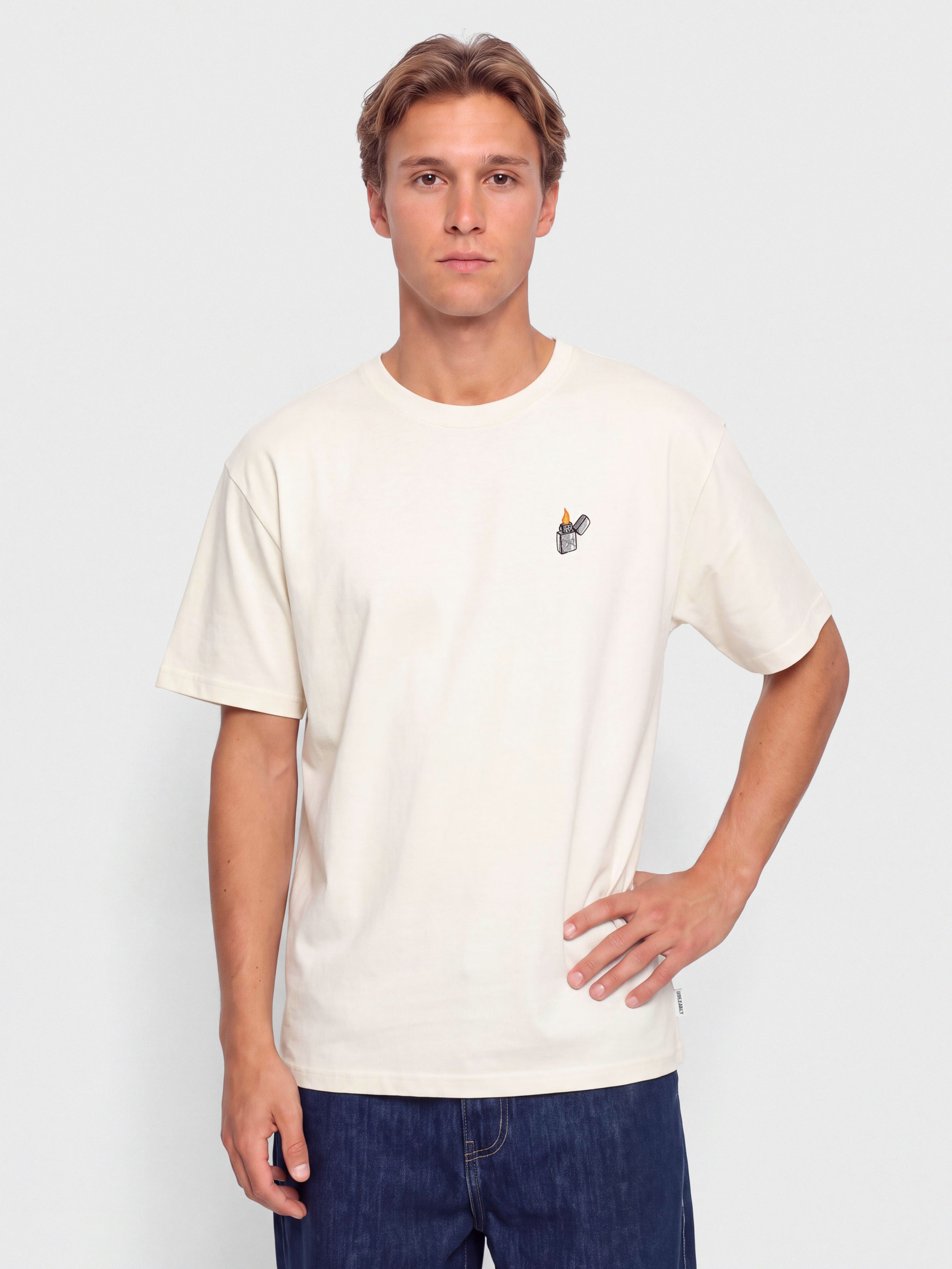 Iriedaily T-Shirt Zippo Flag (undyed)