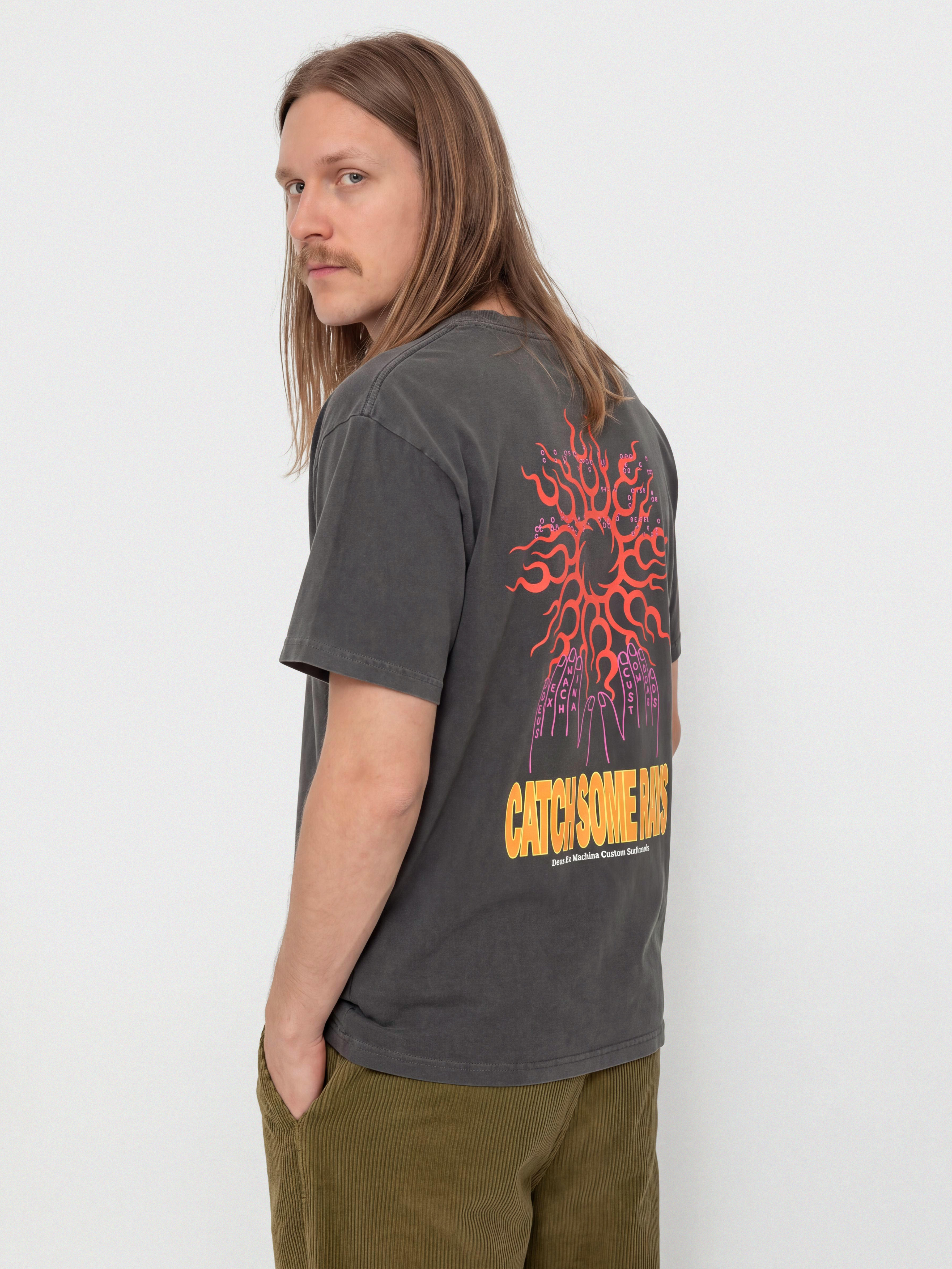 Deus Ex Machina Catchin Rays T-Shirt (anthracite grey)