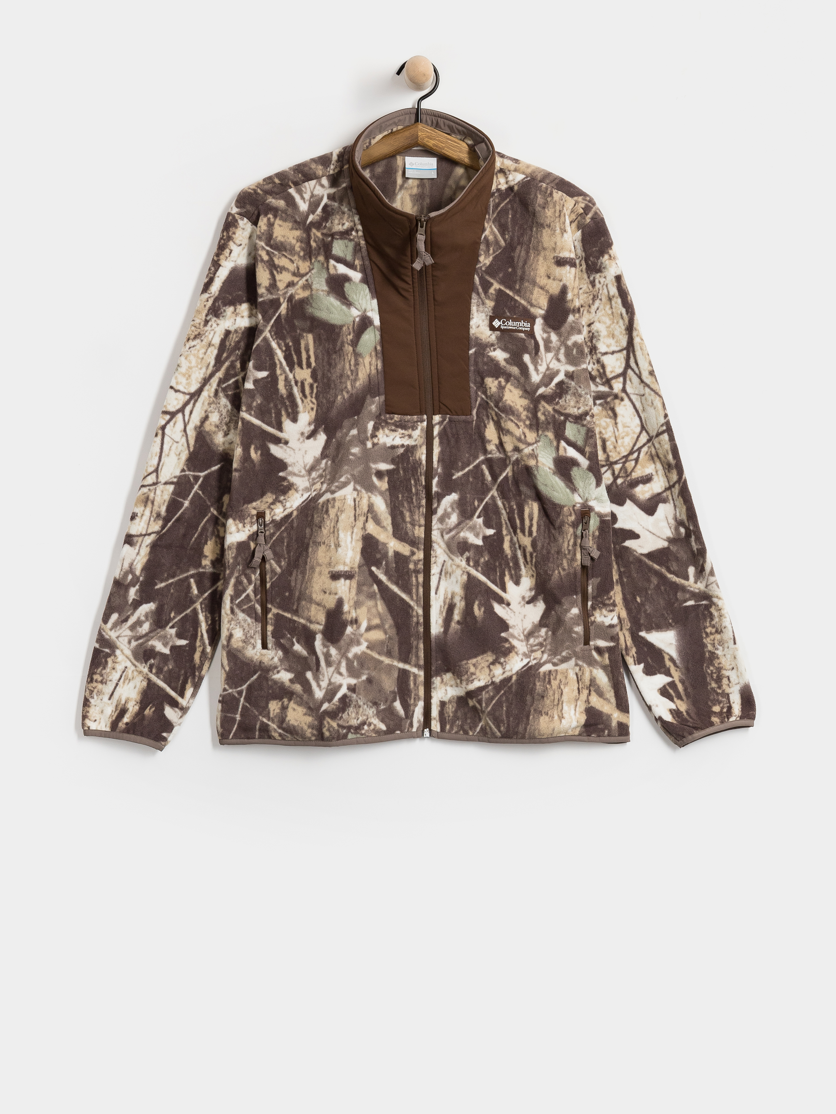 Herren Columbia Fleece Jacke Sequoia Grove II Full Zip Printed (iron timberwolf)