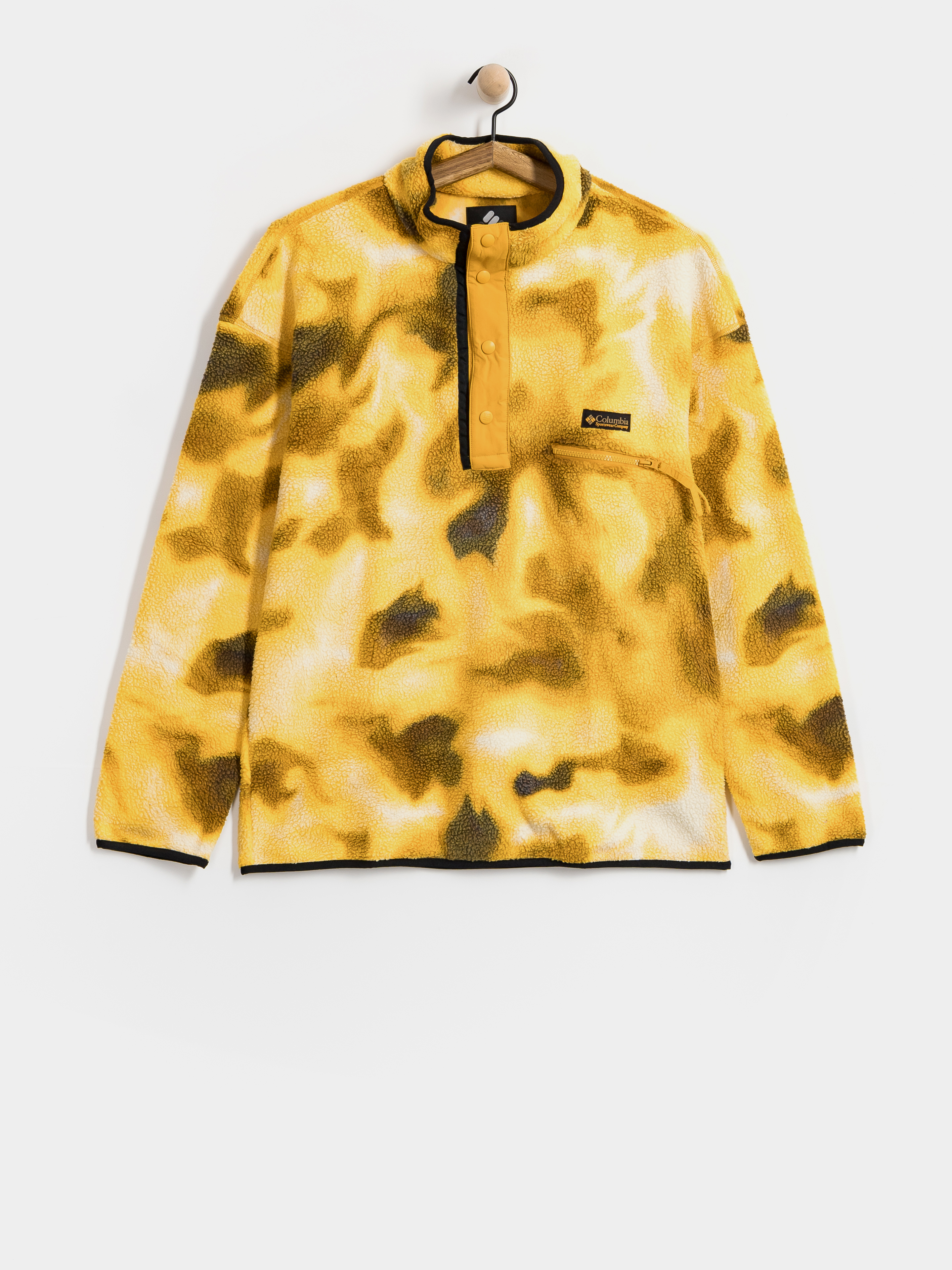 Mens Columbia Fleece  Helvetia II Printed Half Snap (squash dyeflow)