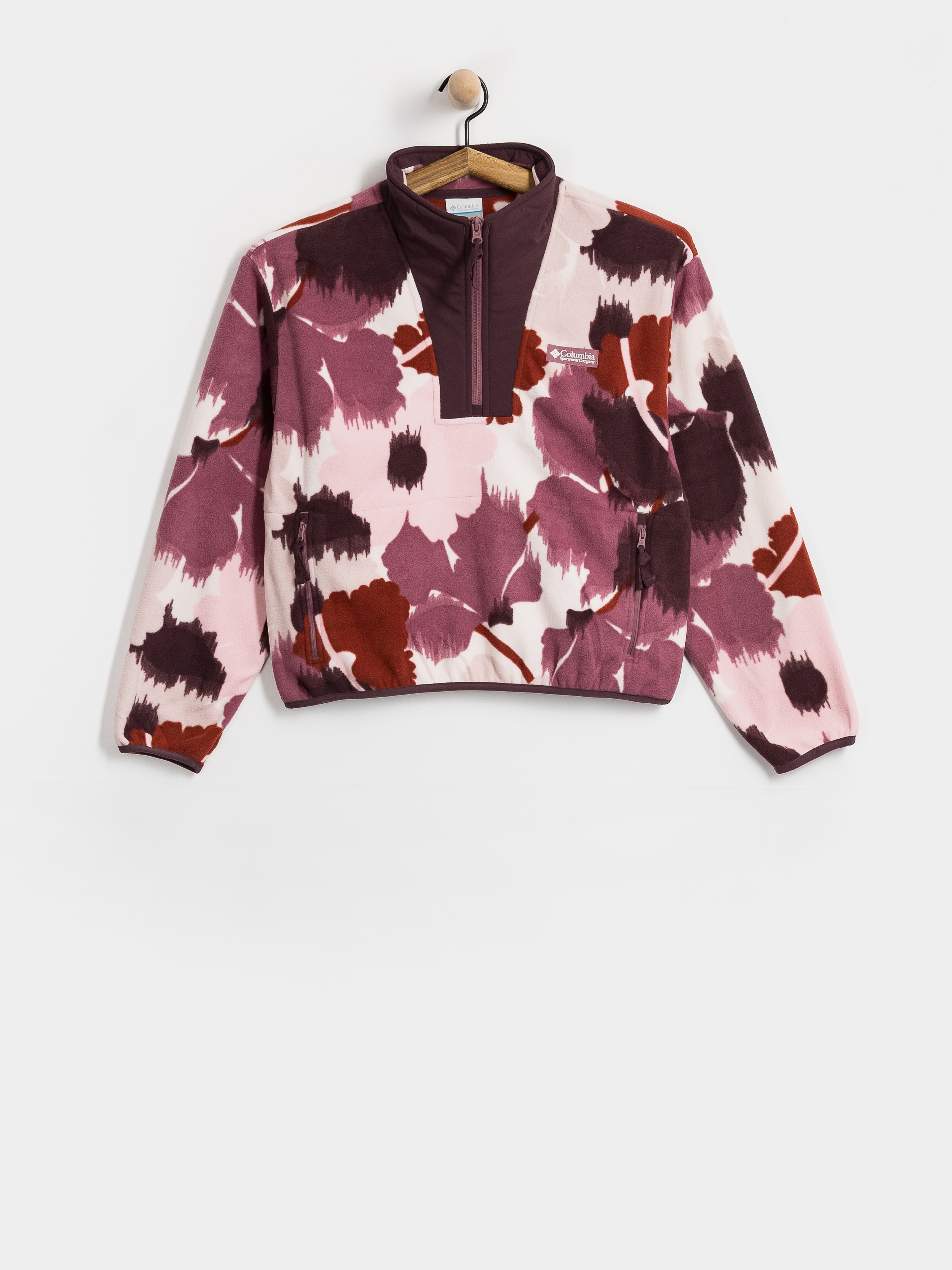 Womens Columbia Fleece  Sequoia Grove II Printed Half Zip (antique mauve)