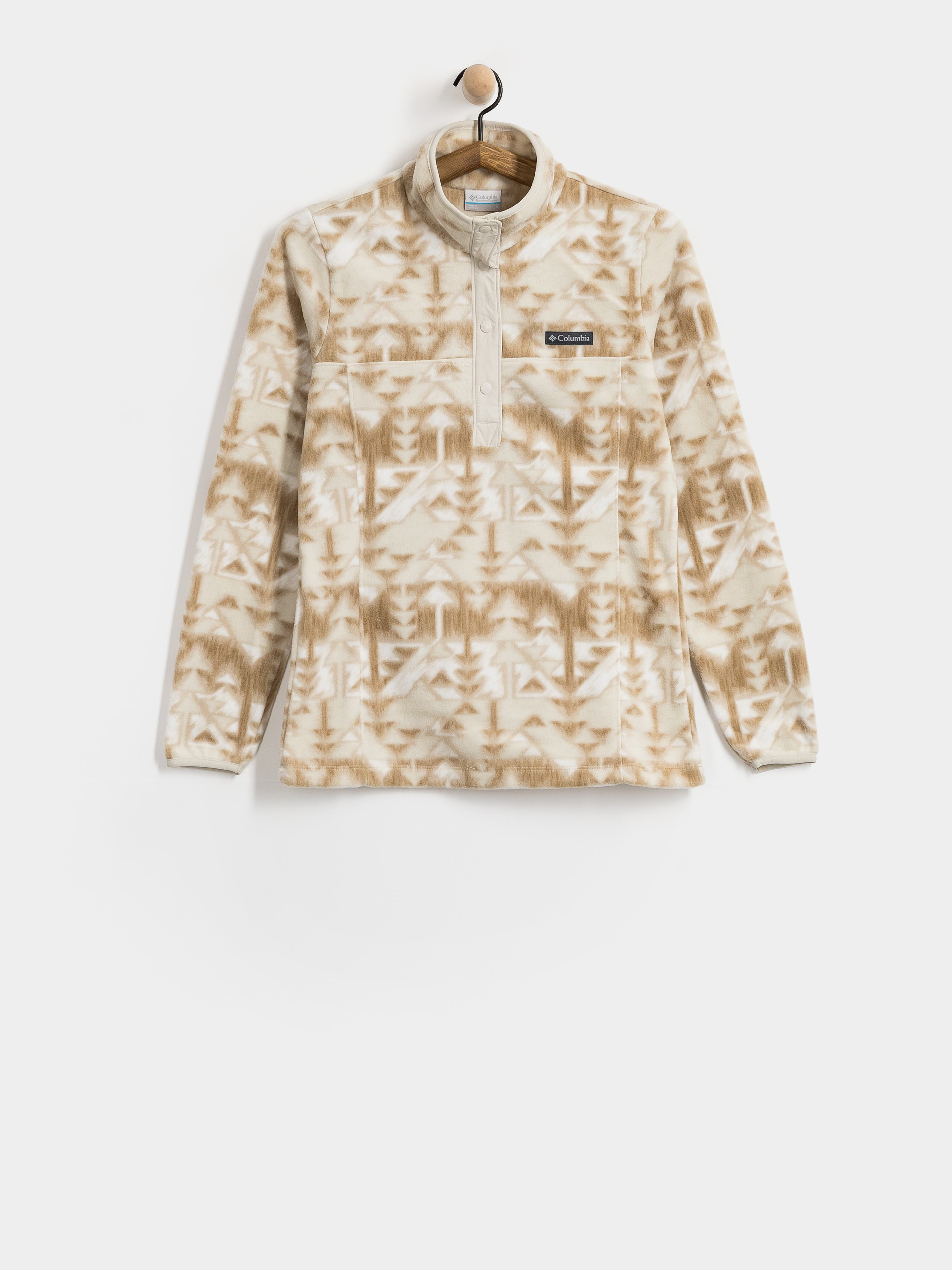 Columbia Fleece  Benton Springs Printed 1/2 Snap Wmn (ancient fossil)