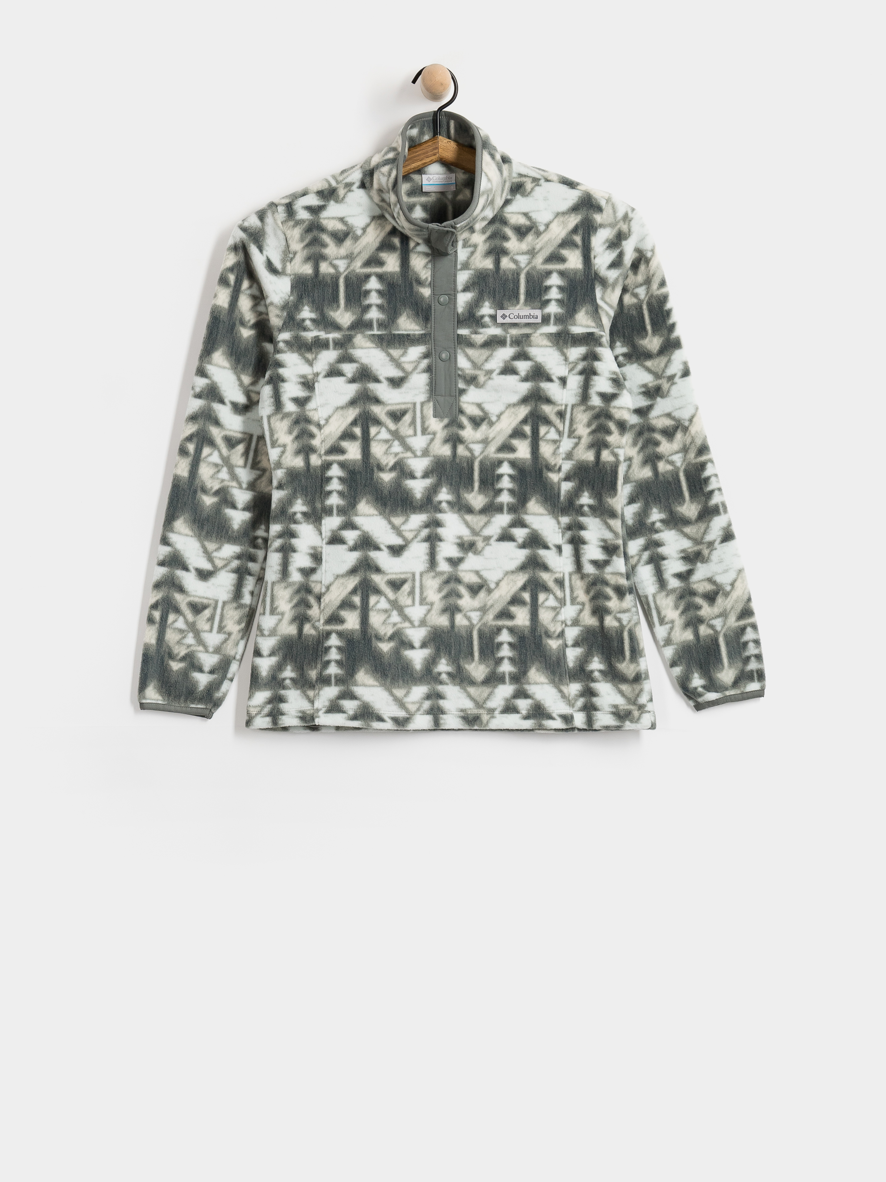 Columbia Fleece  Benton Springs Printed 1/2 Snap Wmn (sedona sage/sketchup)