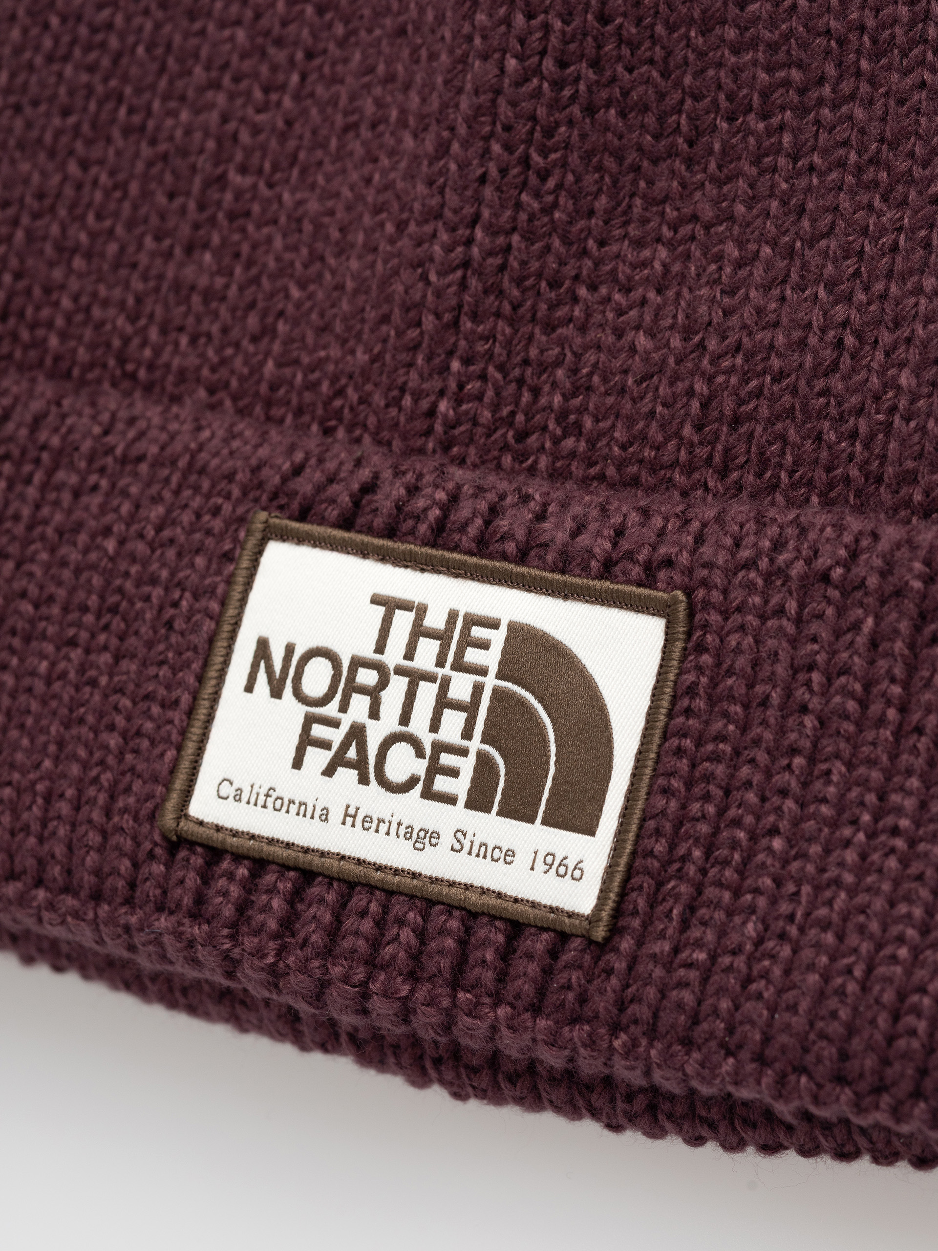The North Face Tnf Logo Box Cuffed Mütze (deep burgundy/heritage)