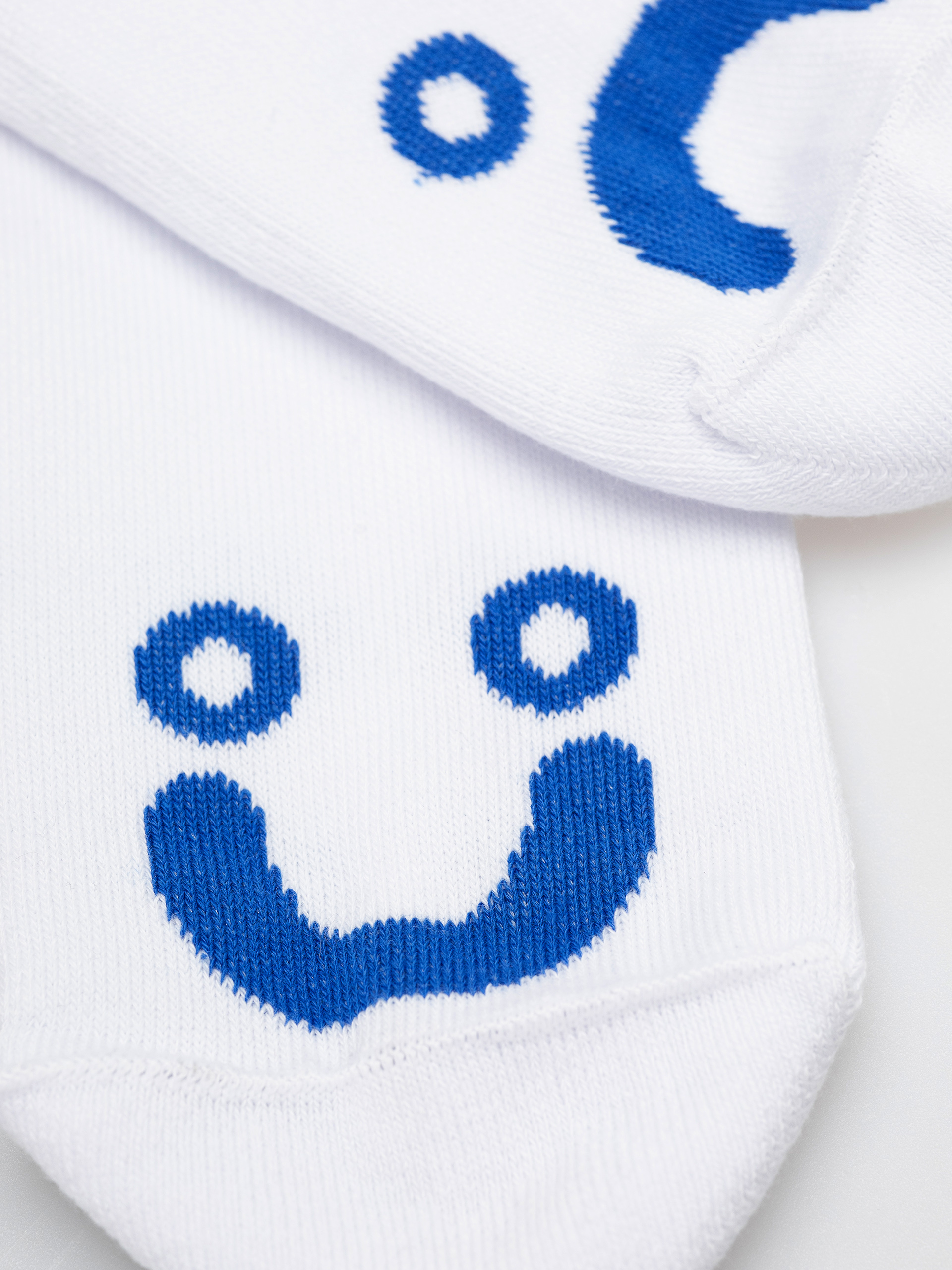Polar Skate Happy Sad Socks (white/blue)