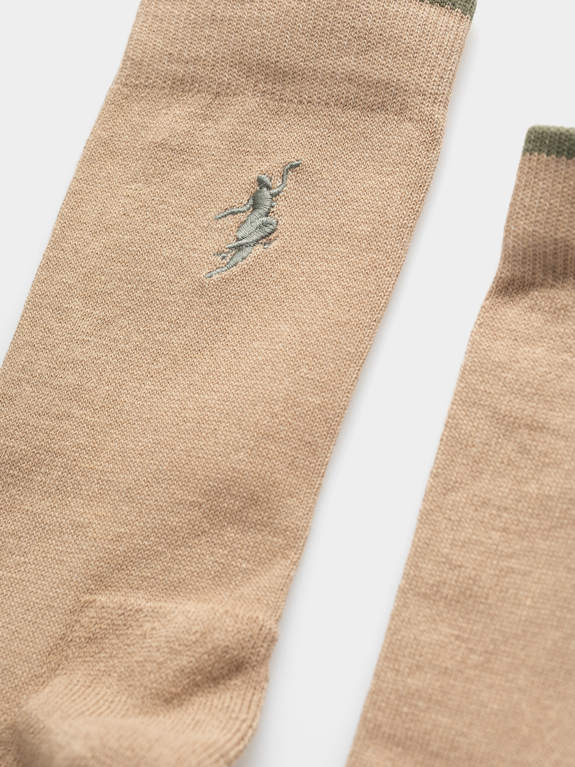 Polar Skate No Complies Forever Socks (beige/olive)