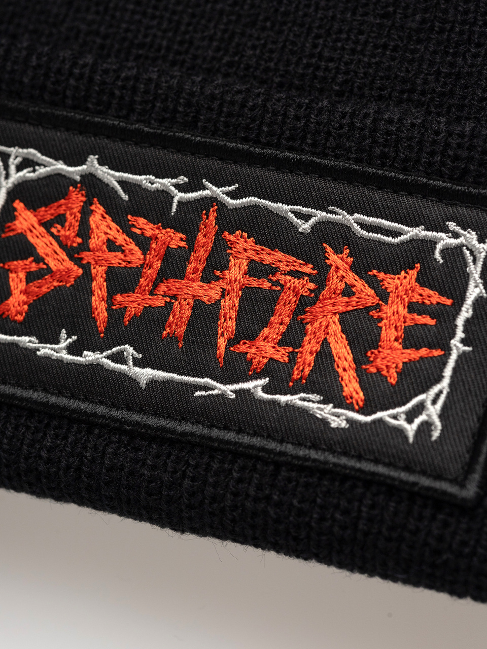 Spitfire Gas Mask Script Patch Beanie (black)