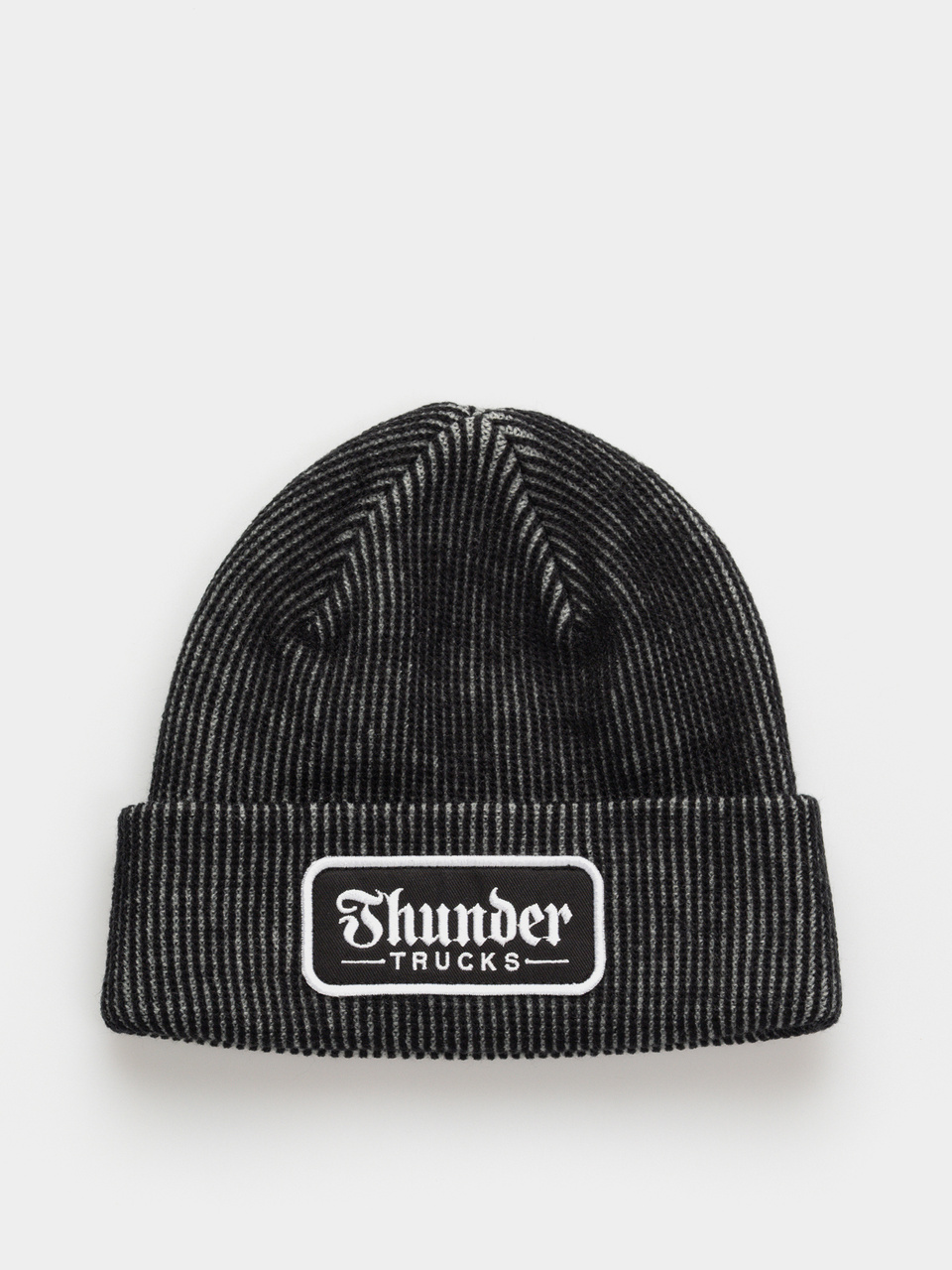 Thunder Script Patch Beanie (grey/black/white)
