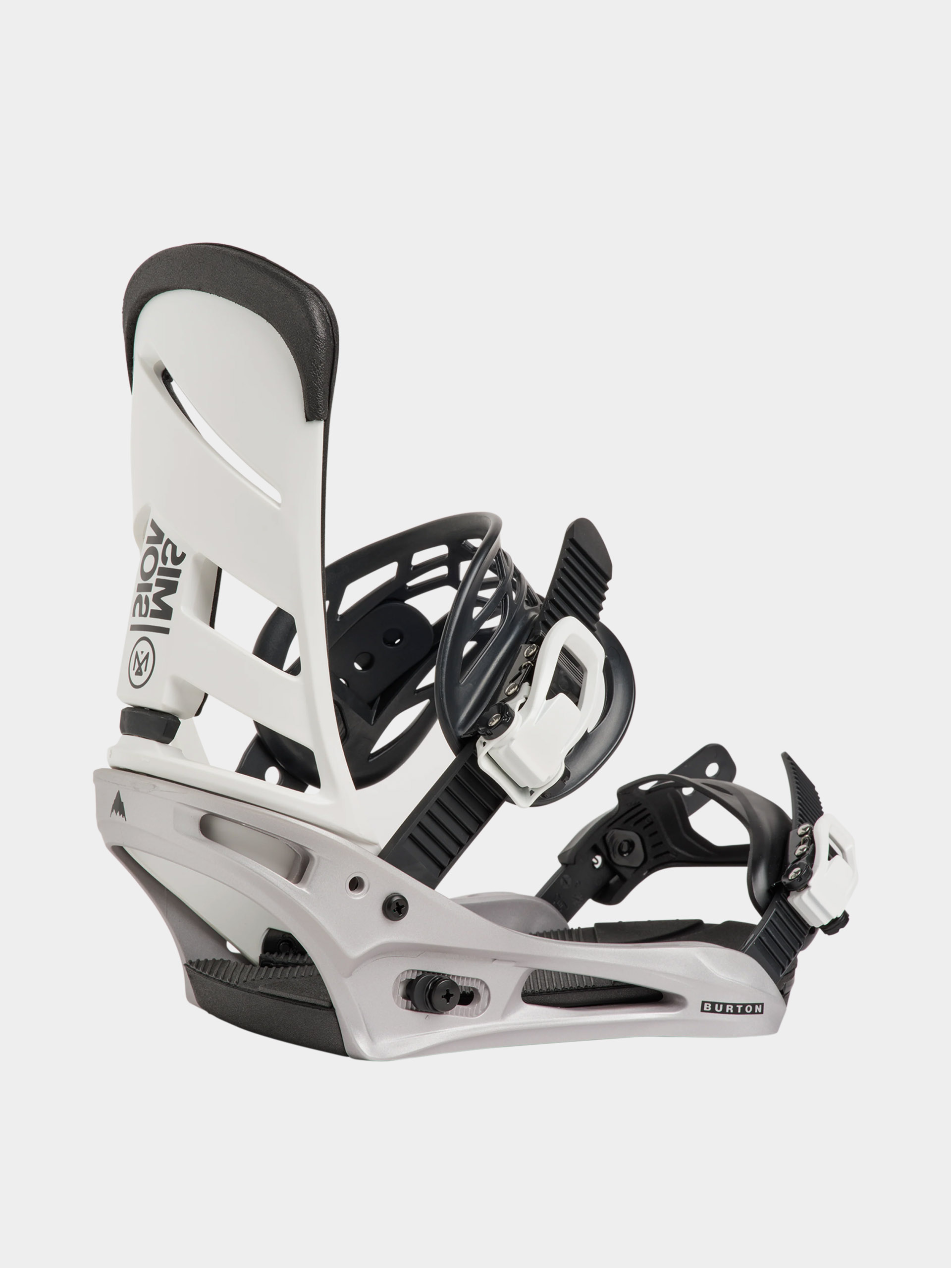 Herren Burton Snowboard Bindung Mission Re:Flex (white/silver)