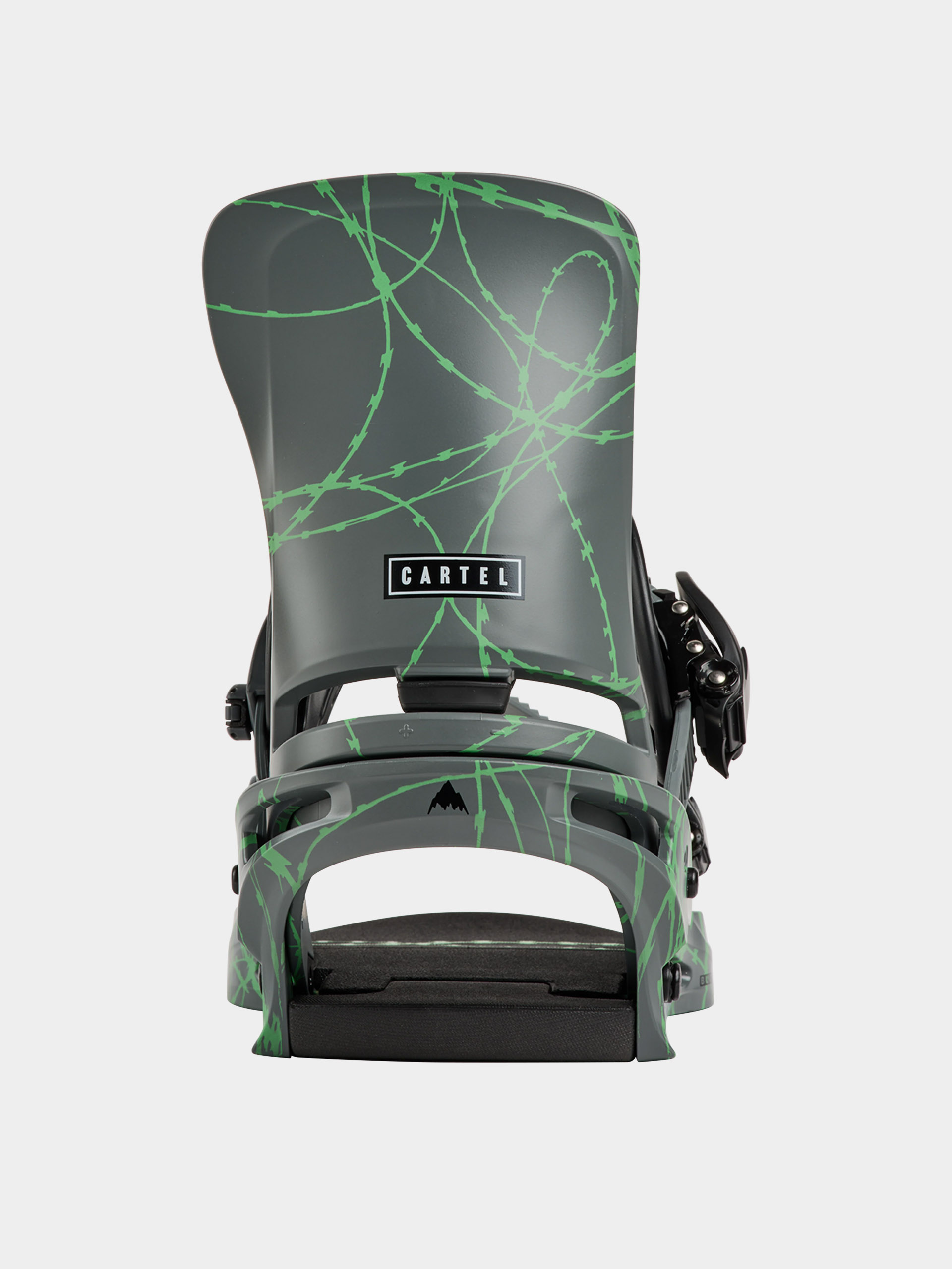 Herren Burton Snowboard Bindung Cartel Re:Flex (gray/green voltage)