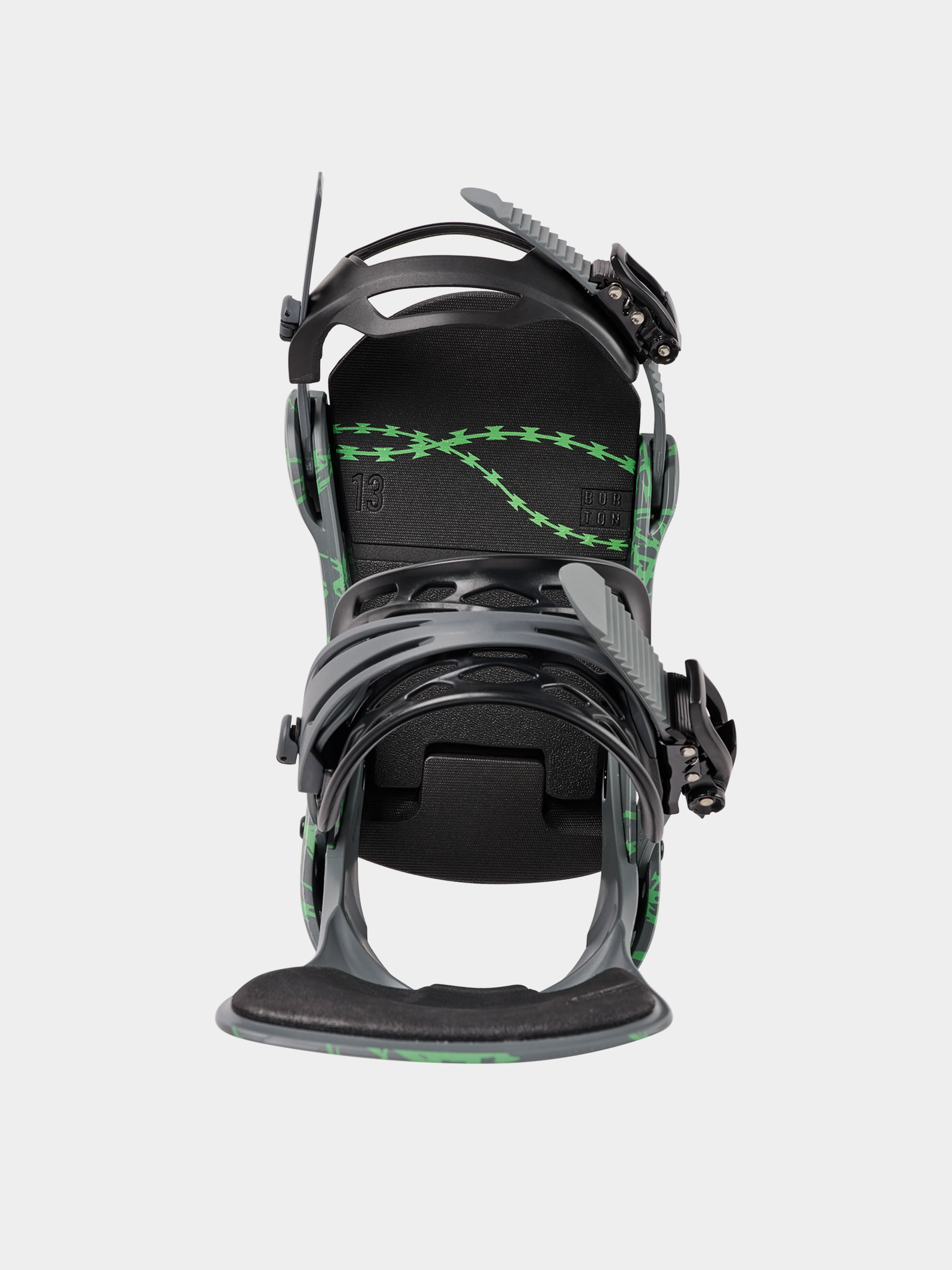Herren Burton Snowboard Bindung Cartel Re:Flex (gray/green voltage)