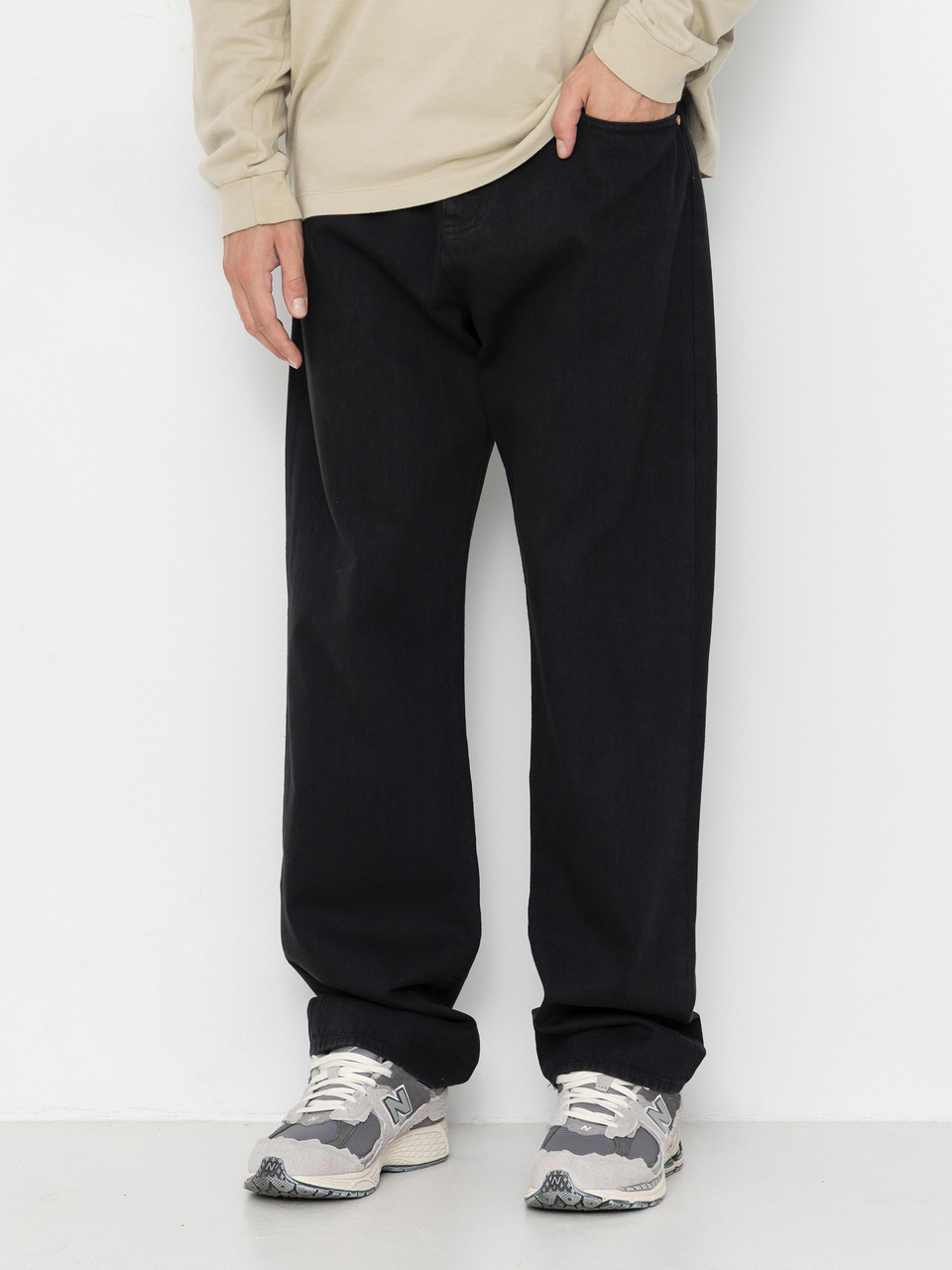 Gramicci Japanese 5 Pocket Denim Hose (true black)
