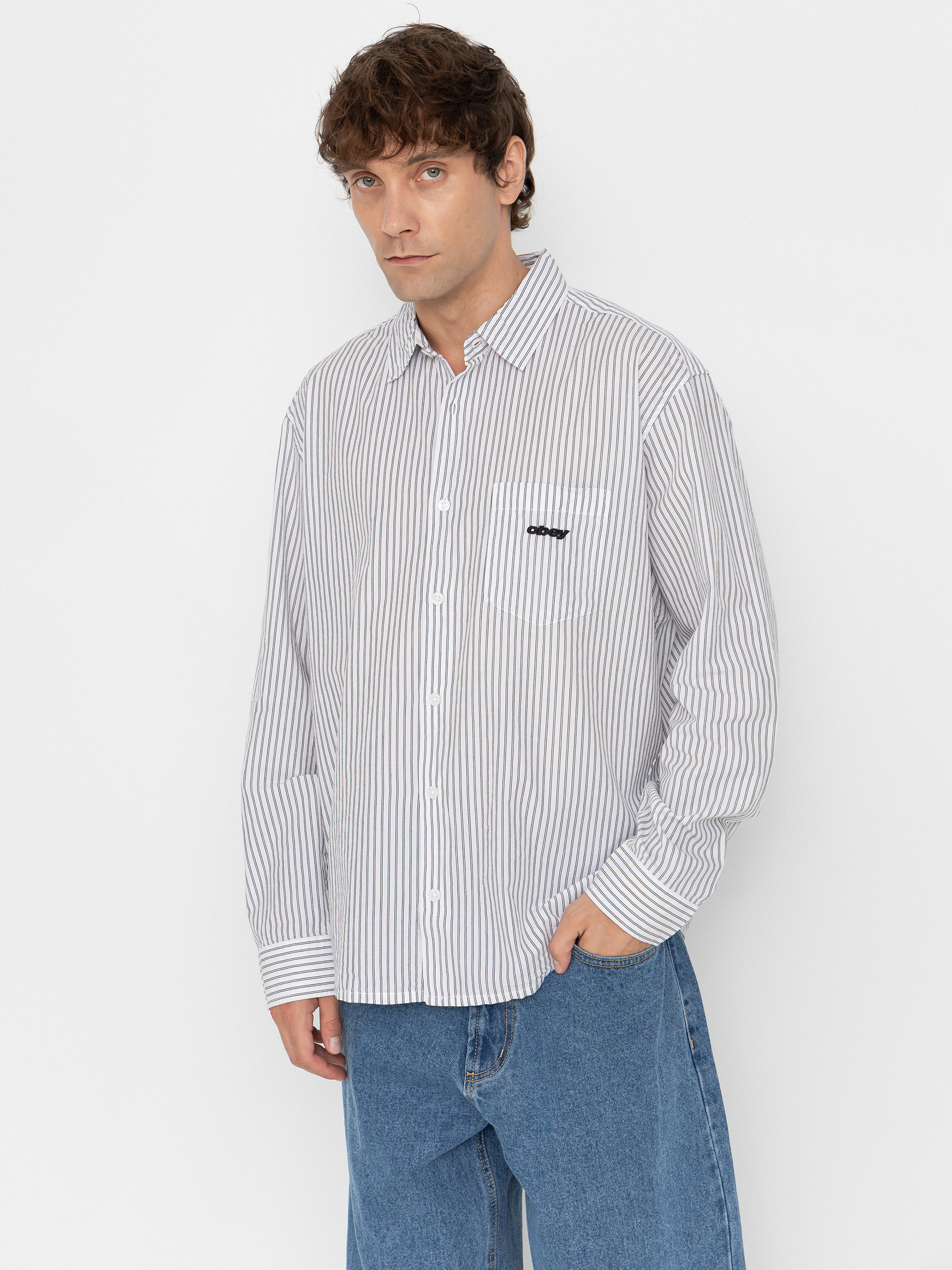 OBEY Shirt William (white multi)