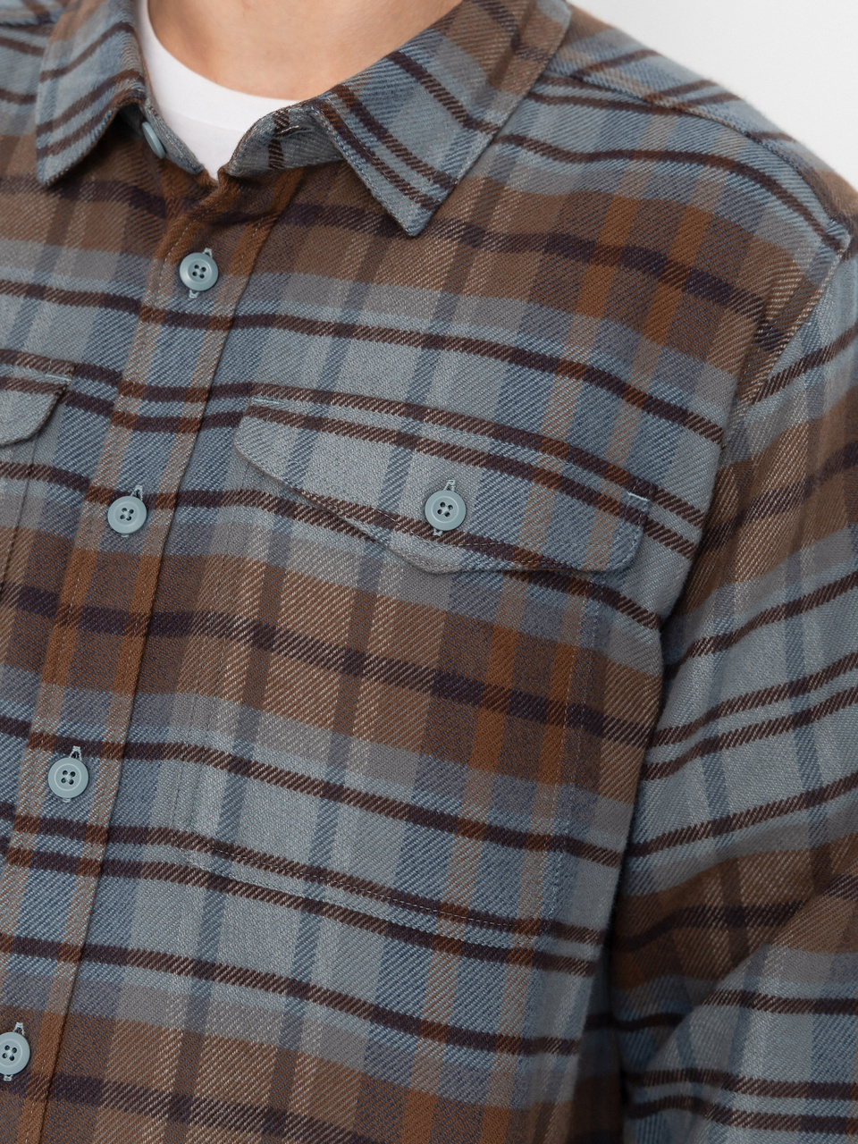 Patagonia Fjord Flannel Hemd (rising storm blue sage)