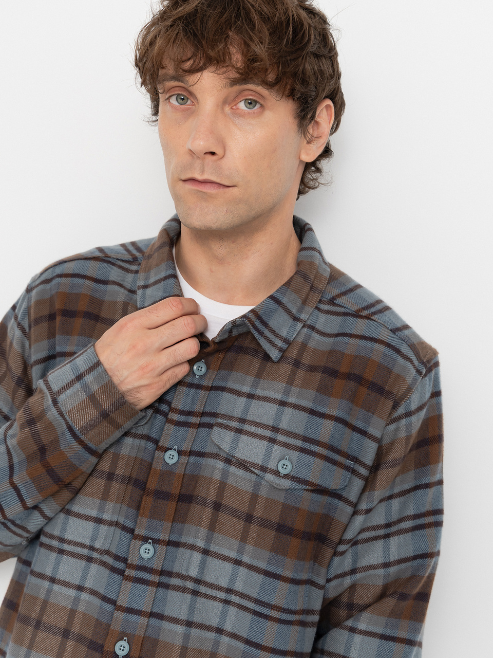 Patagonia Fjord Flannel Hemd (rising storm blue sage)