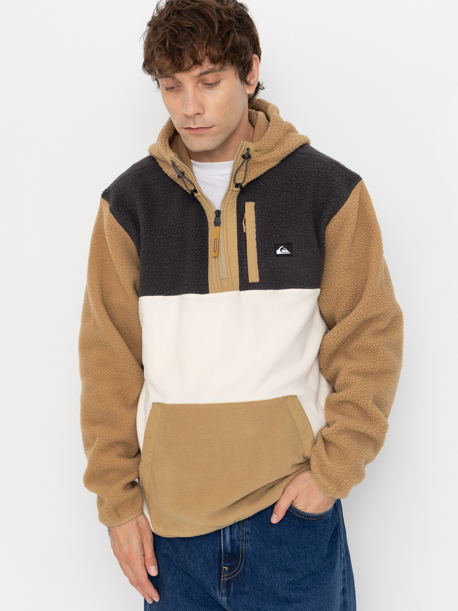 Quiksilver Clean Coast Mix Up Hoody Fleece Jacke