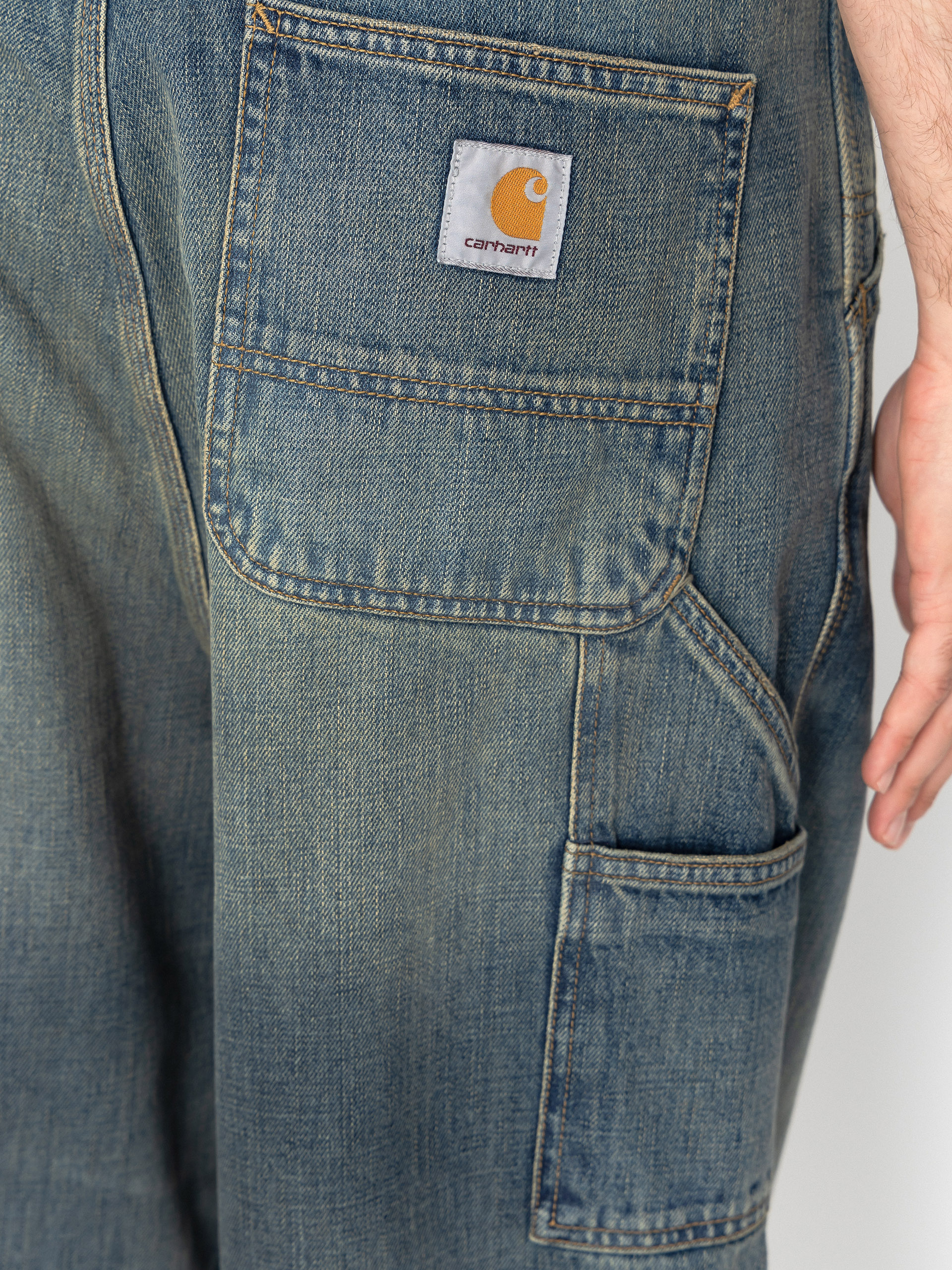 Carhartt WIP OG Single Knee Hose (blue/worn used wash)