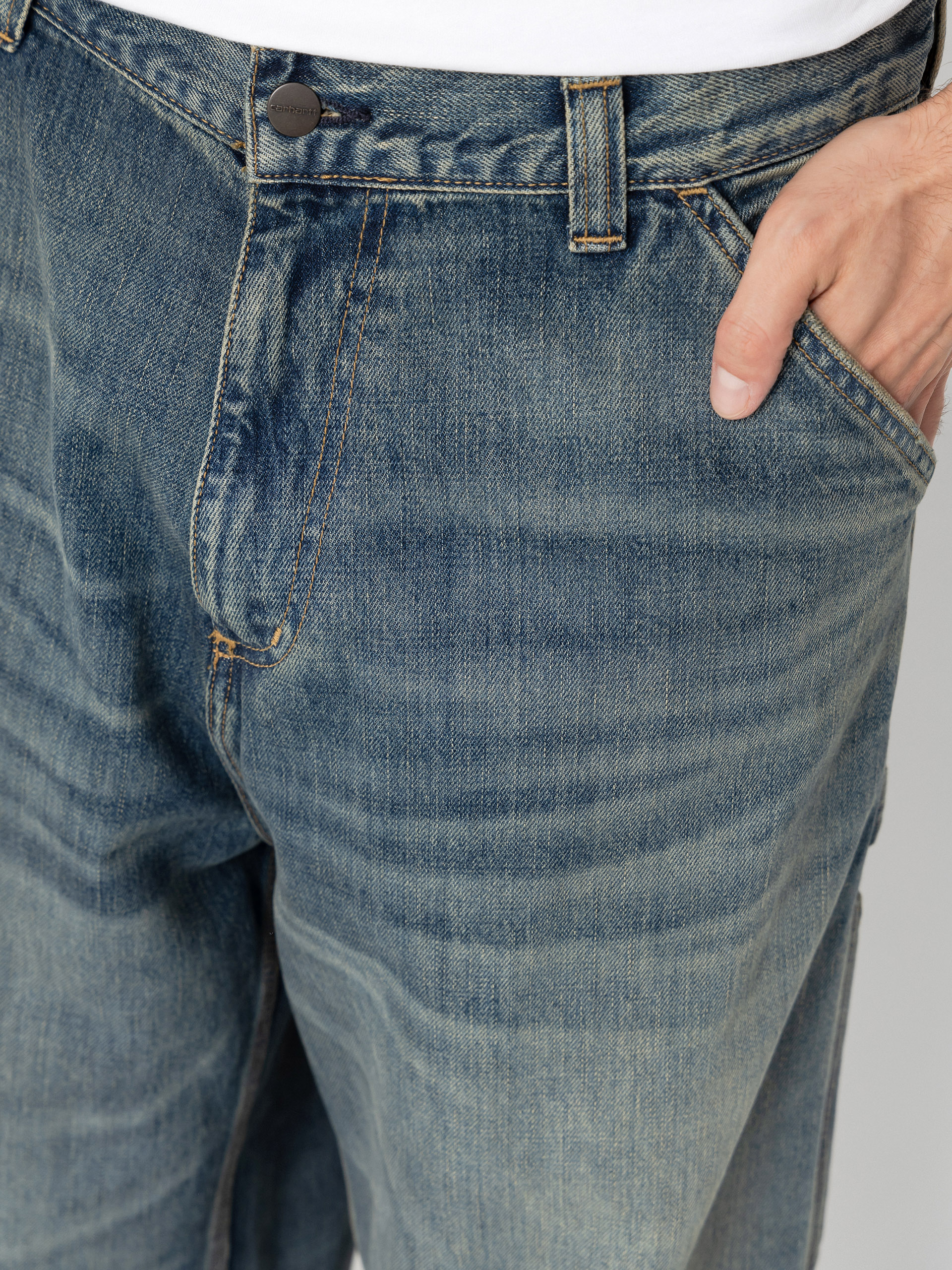 Carhartt WIP OG Single Knee Hose (blue/worn used wash)