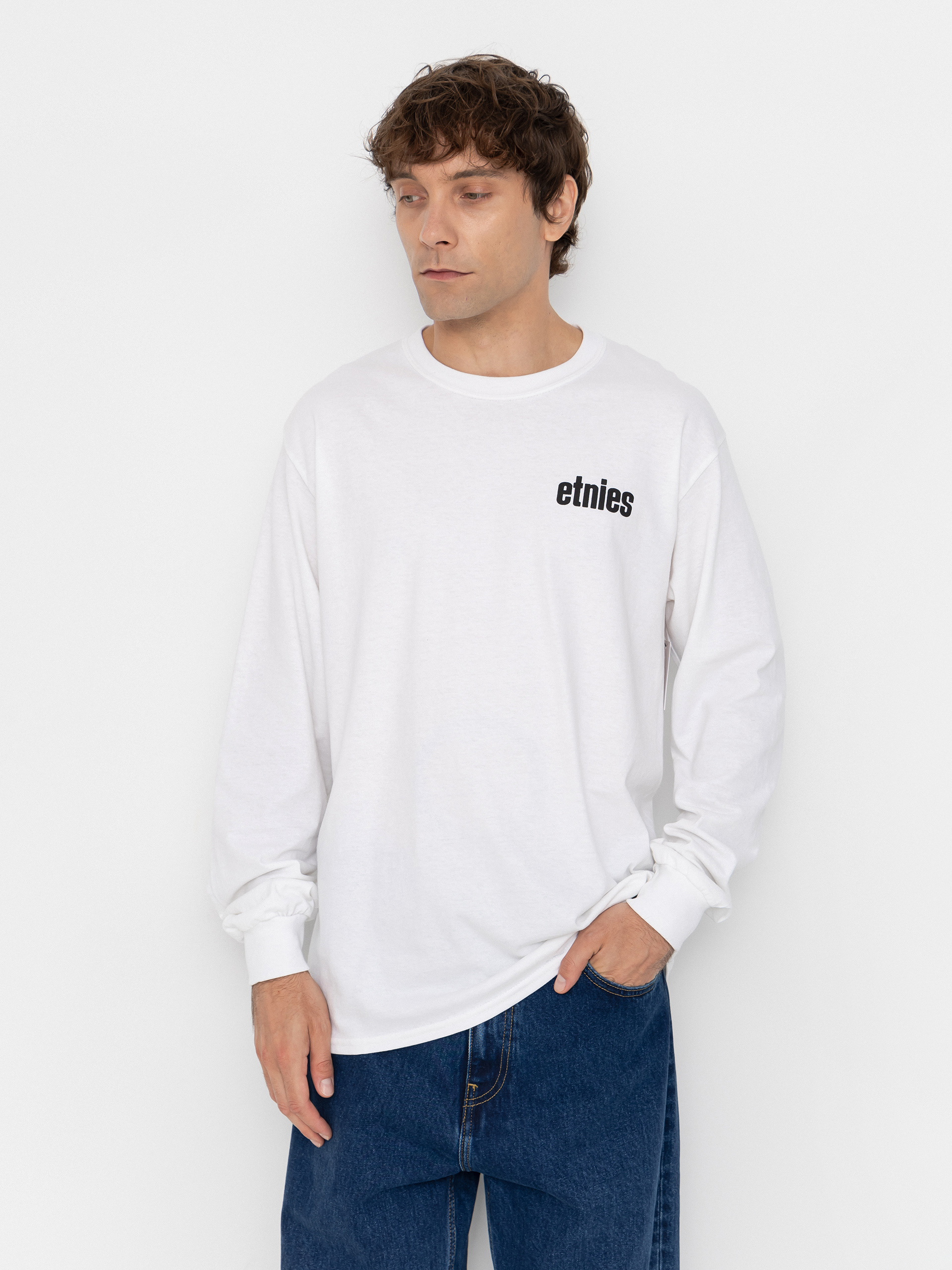 Etnies Wordmark Longsleeve (white/black)