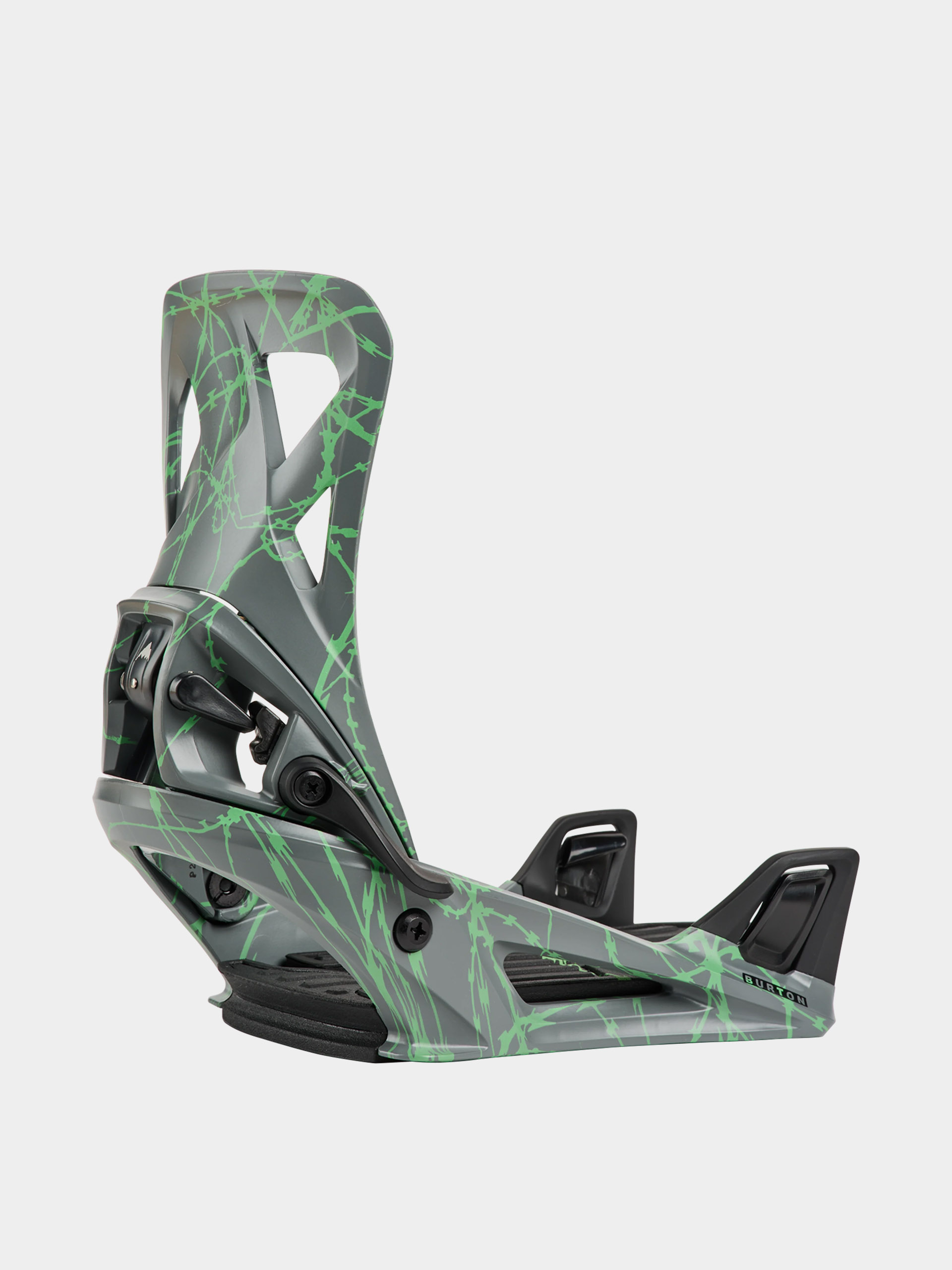 Mens Burton Snowboard bindings Step On Re:Flex (gray/green voltage)