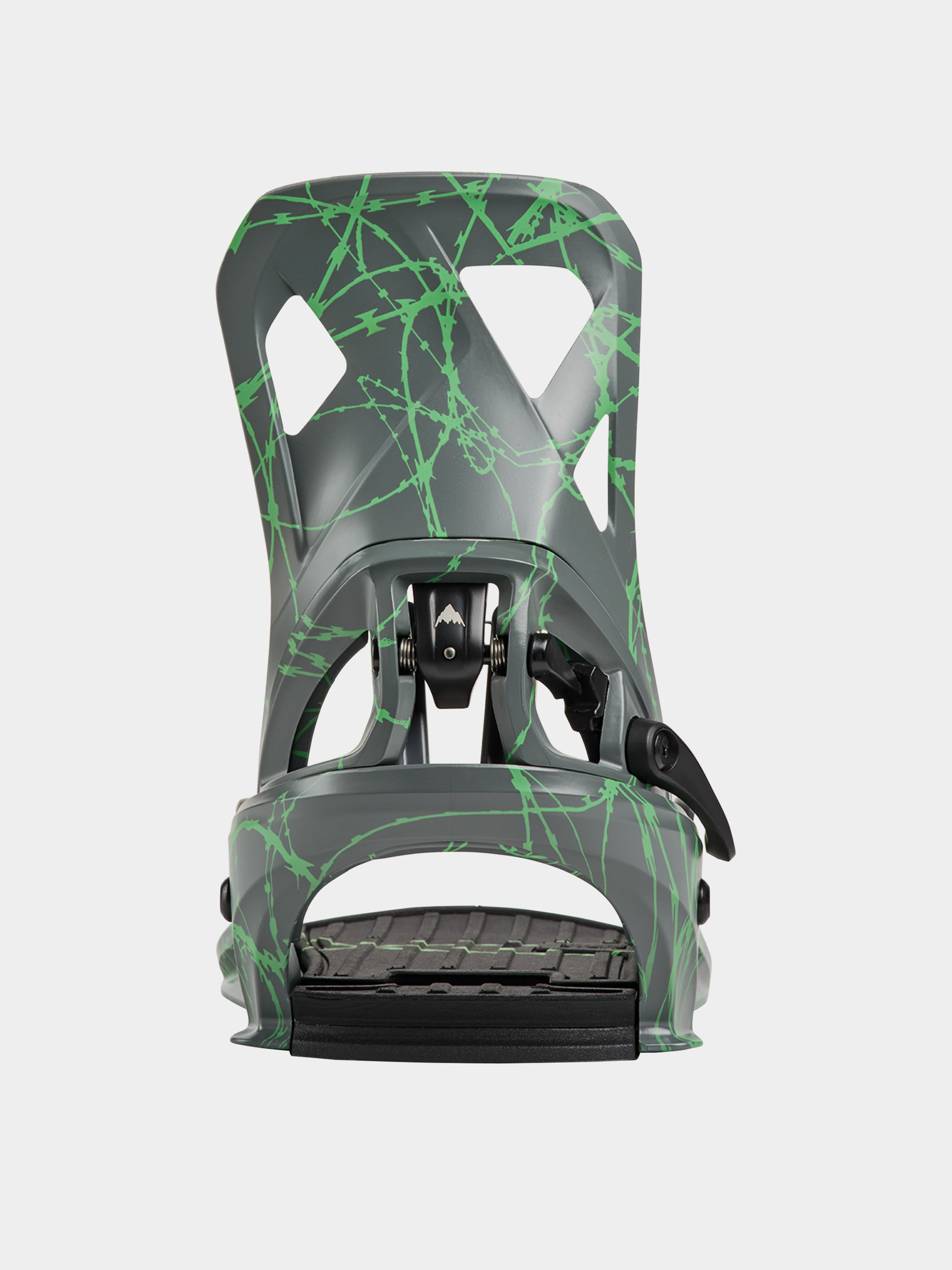 Herren Burton Snowboard Bindung Step On Re:Flex (gray/green voltage)