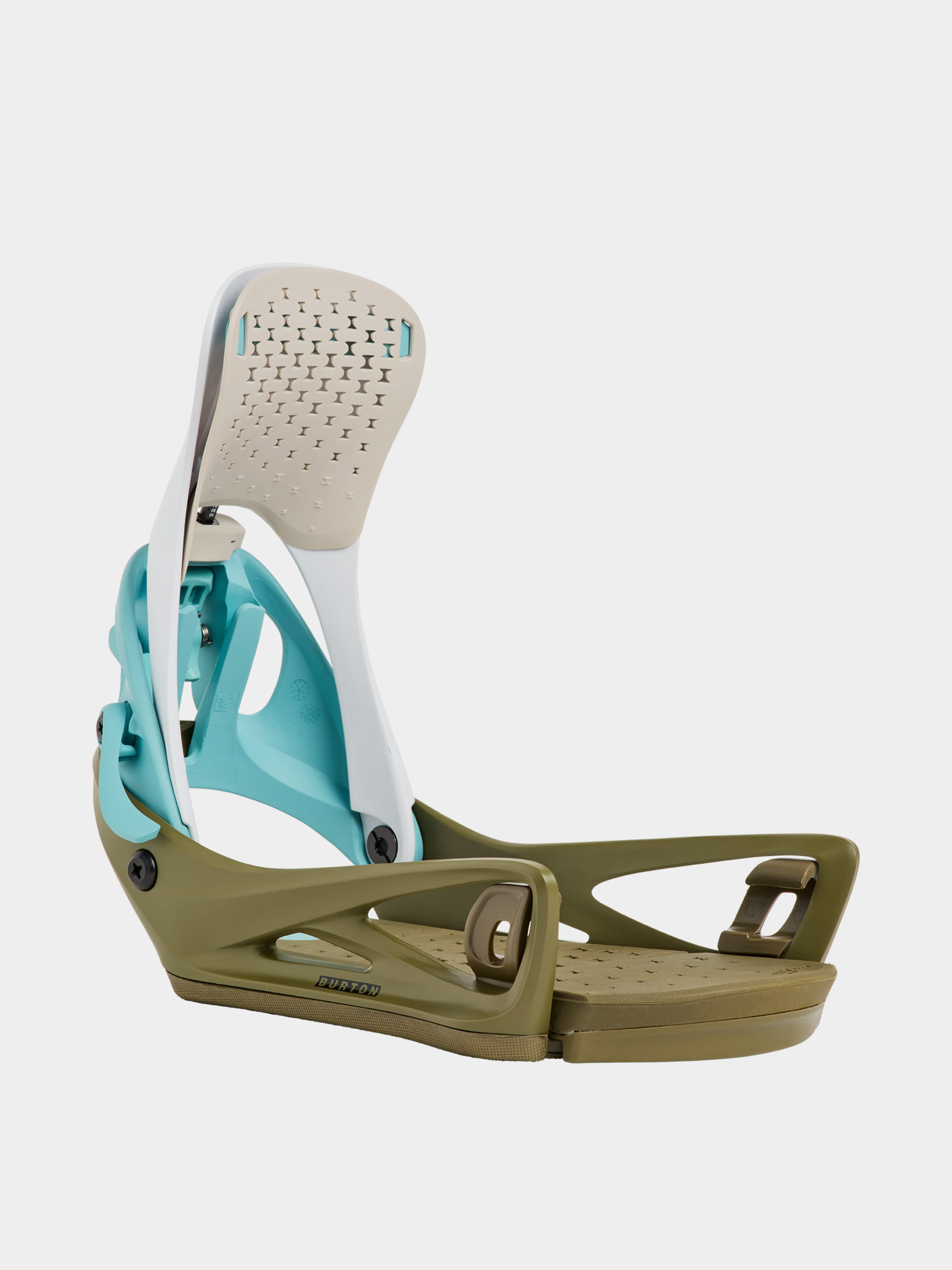 Herren Burton Snowboard Bindung Step On Genesis Re:Flex (white/dried moss)