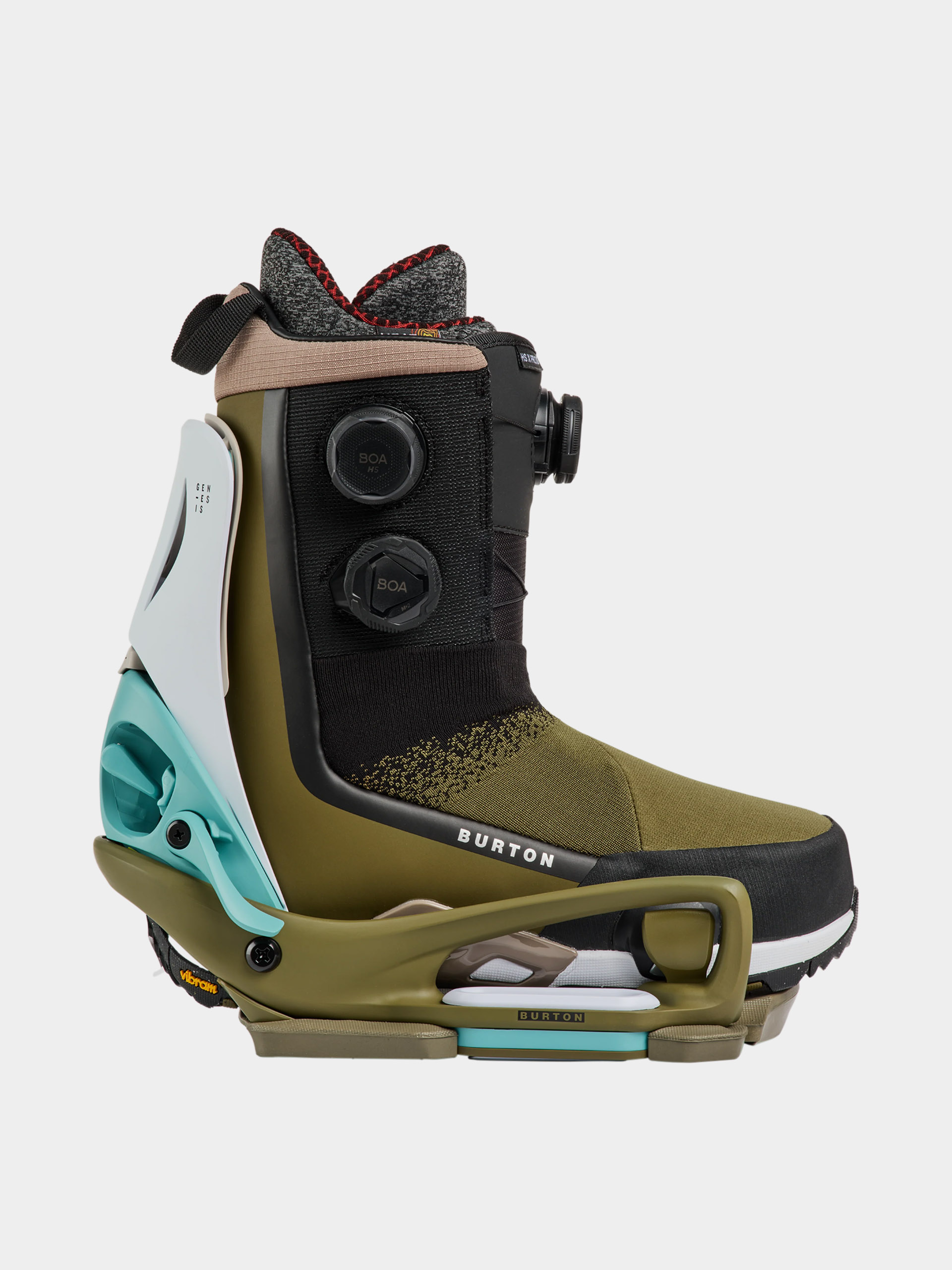 Mens Burton Snowboard bindings Step On Genesis Est (white/dried moss)