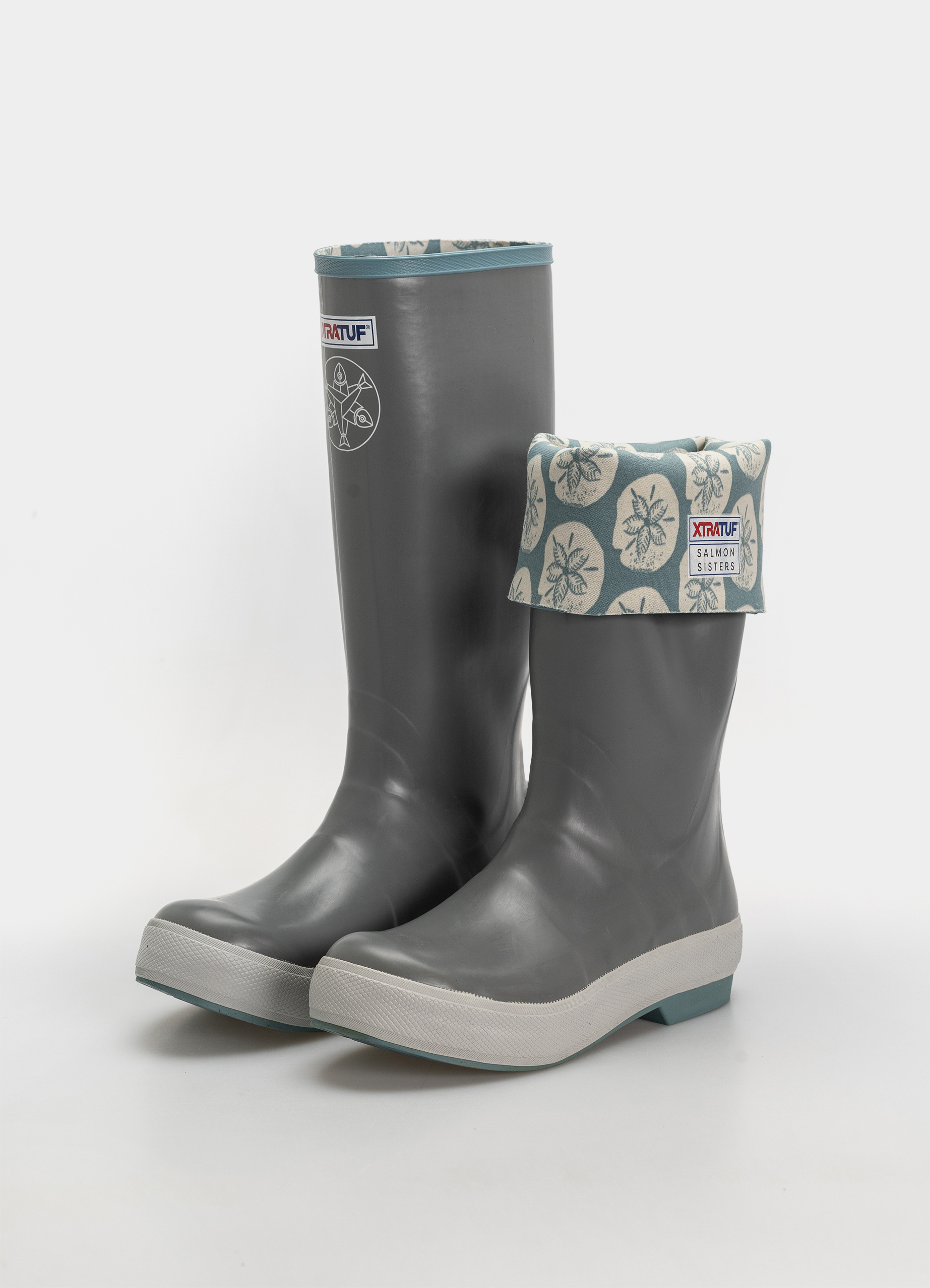 Xtratuf Shoes Salmon Sisters 15 Legacy Boot Wmn (grey sand dollar)