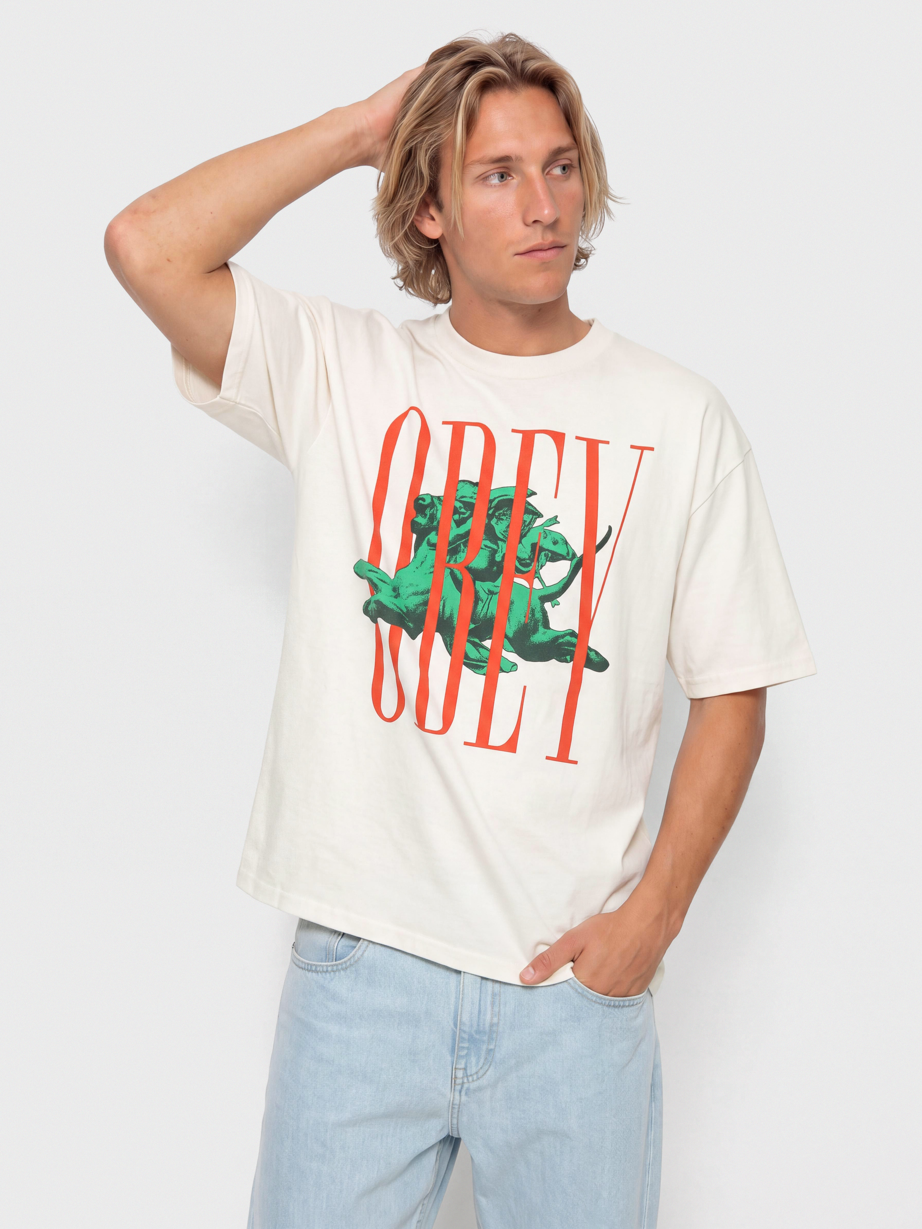 OBEY Pillars T-shirt (vintage white)