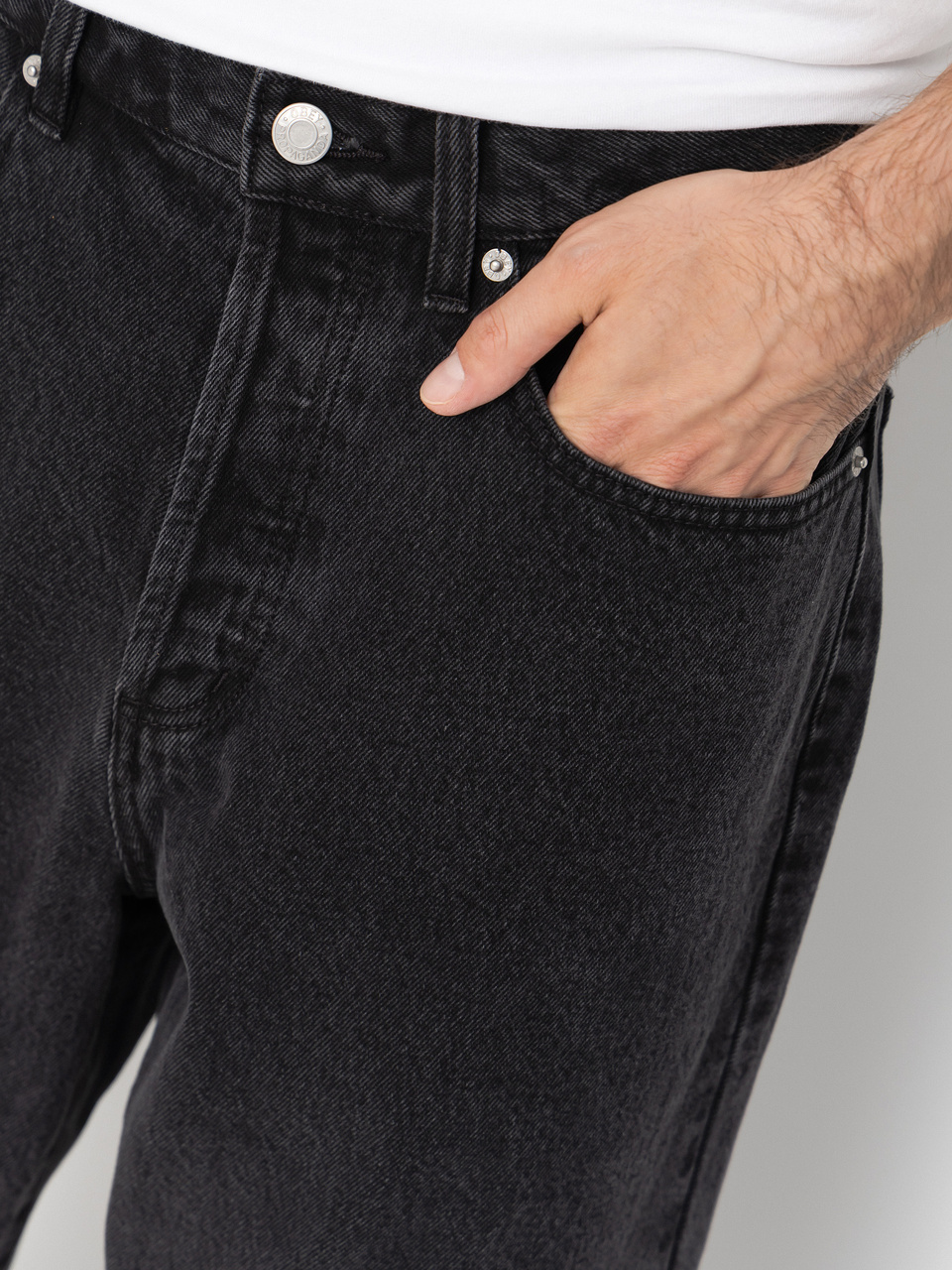 OBEY Classic Baggy Denim Hose (faded black)