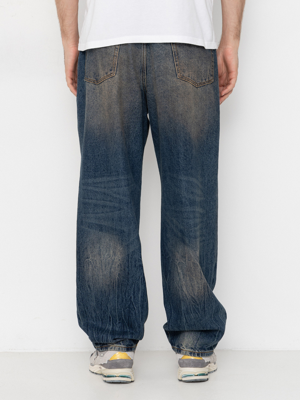 OBEY Classic Baggy Denim Hose (oil stained indigo)