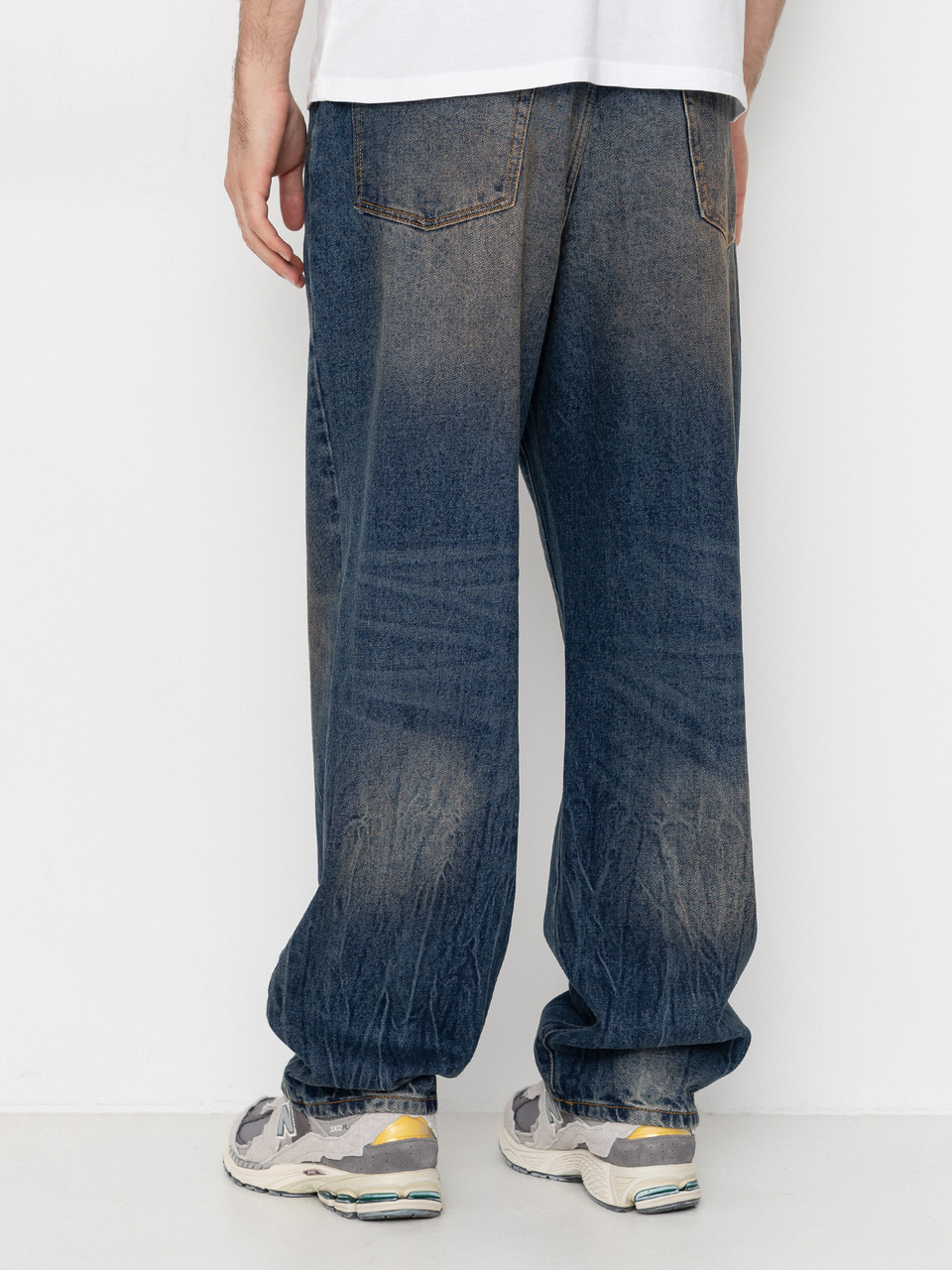 OBEY Classic Baggy Denim Hose (oil stained indigo)