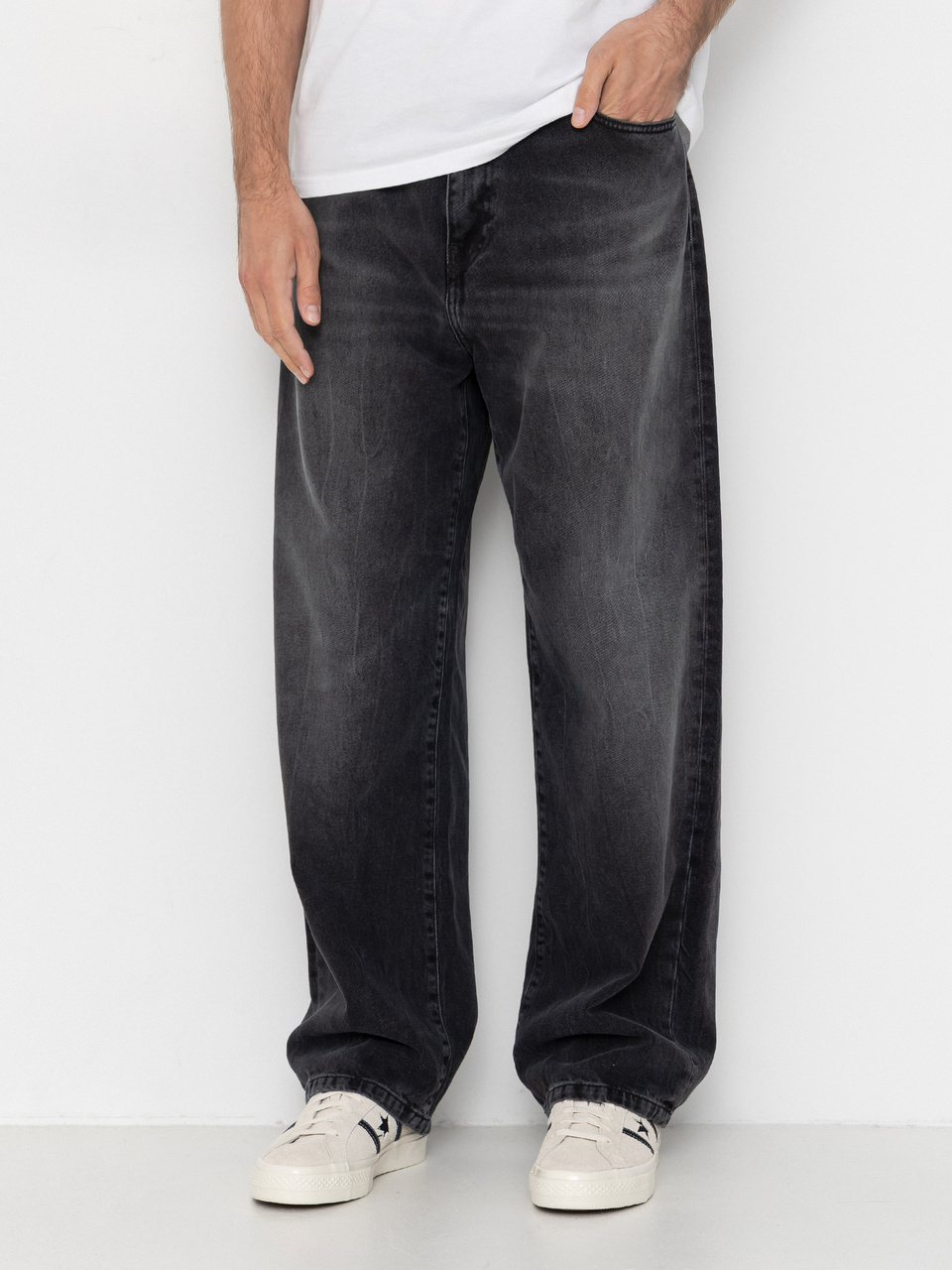 Carhartt WIP Hose Landon (black/marble used wash)