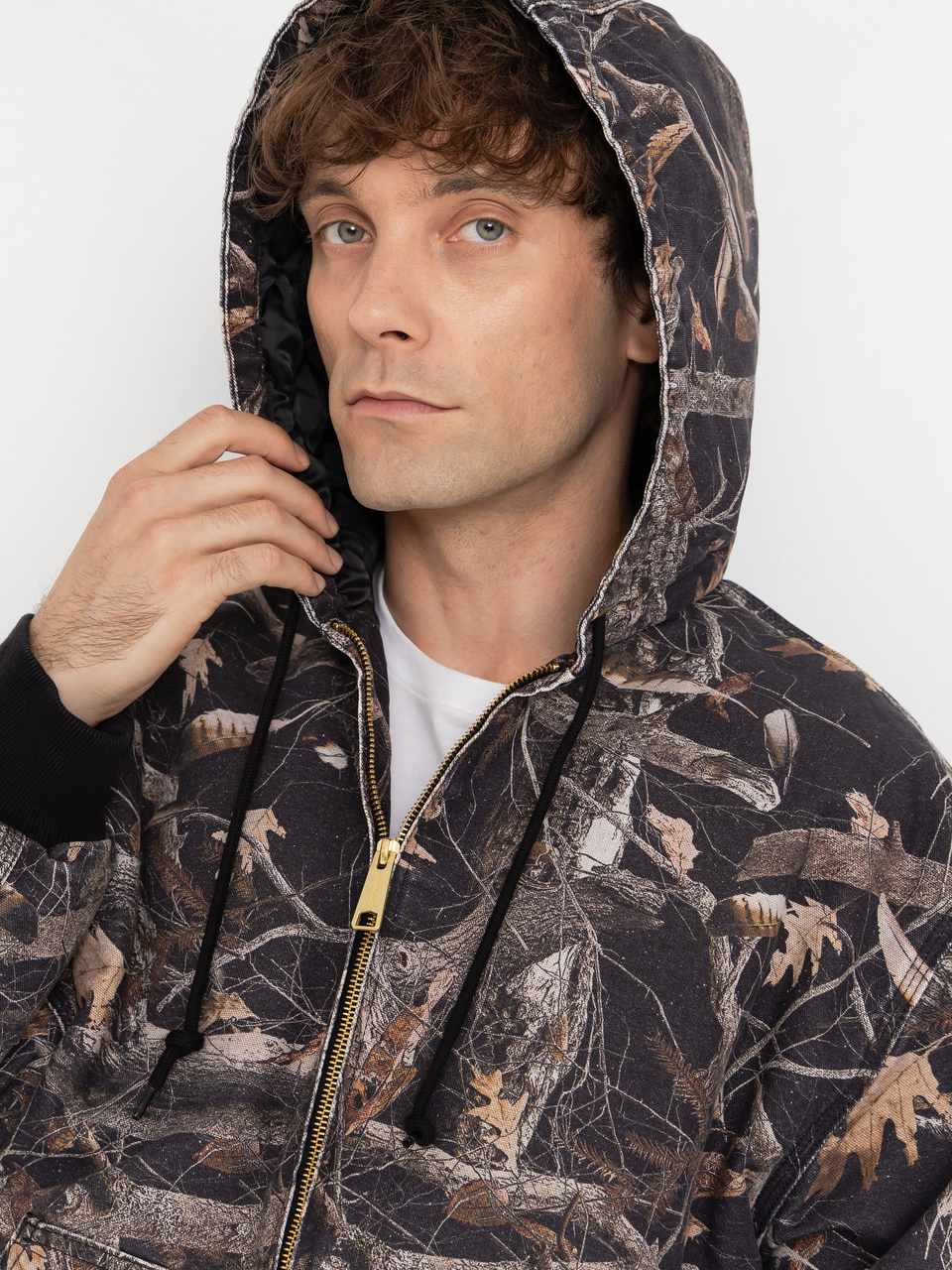 Carhartt WIP Jacket OG Active (camo feather tree black/heavy stone wash)