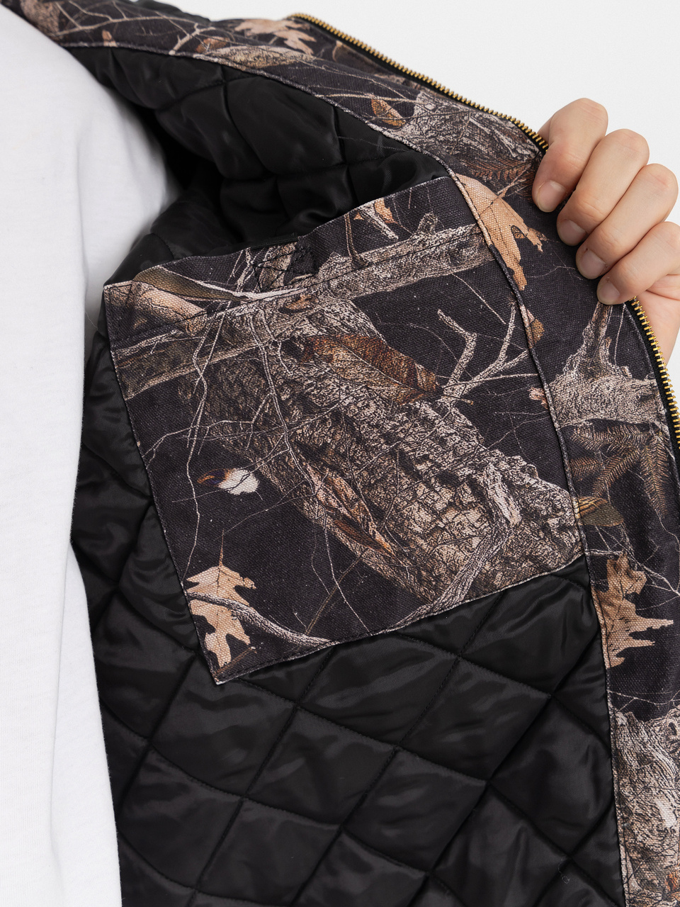 Carhartt WIP Jacket OG Active (camo feather tree black/heavy stone wash)