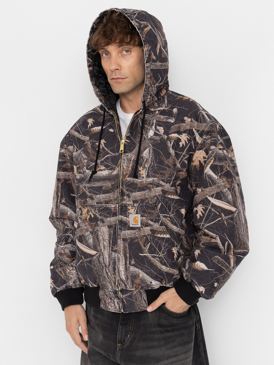 Carhartt WIP Jacke OG Active (camo feather tree black/heavy stone wash)