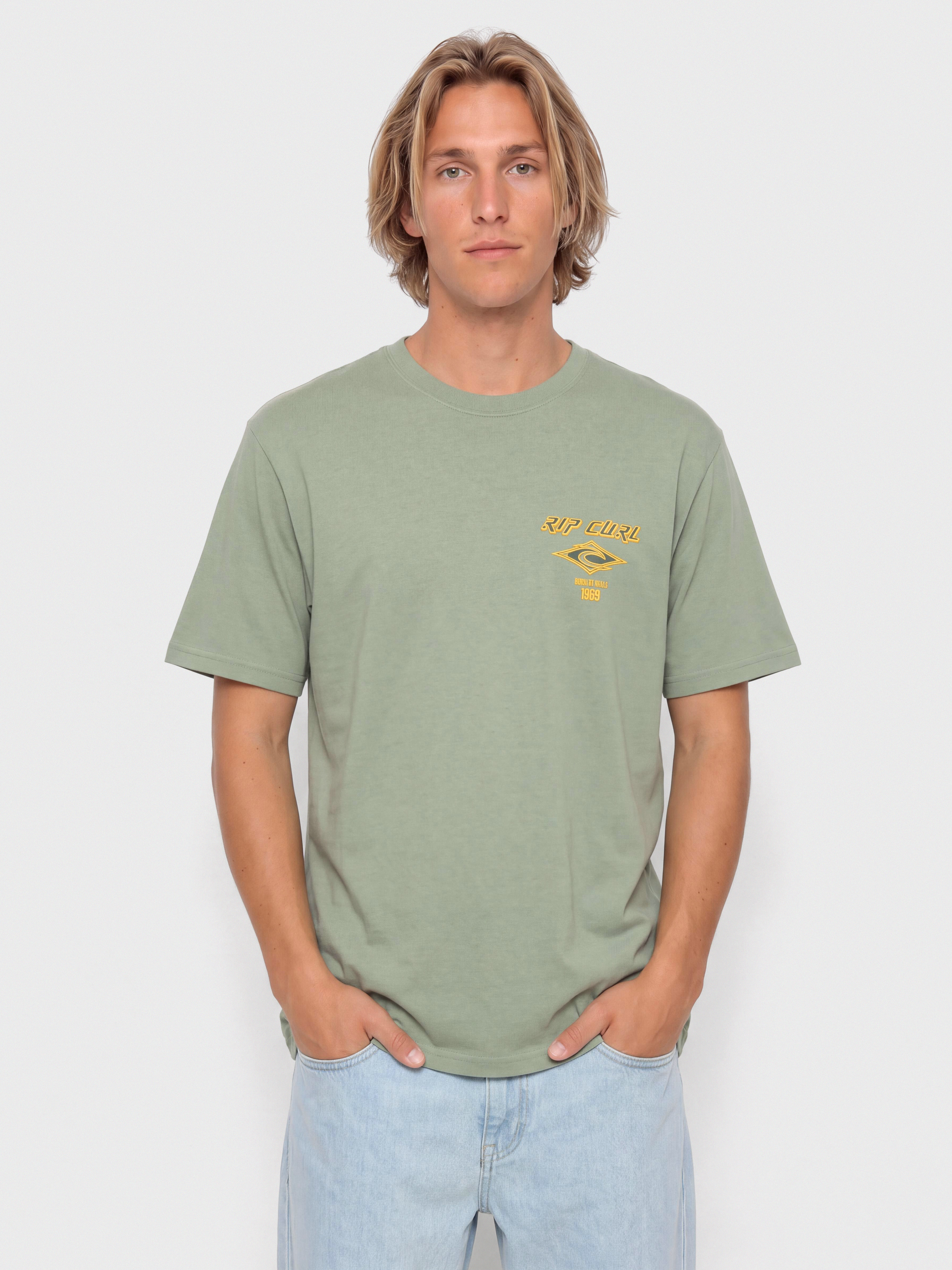 Rip Curl T-Shirt Fade Out Icon (sage)