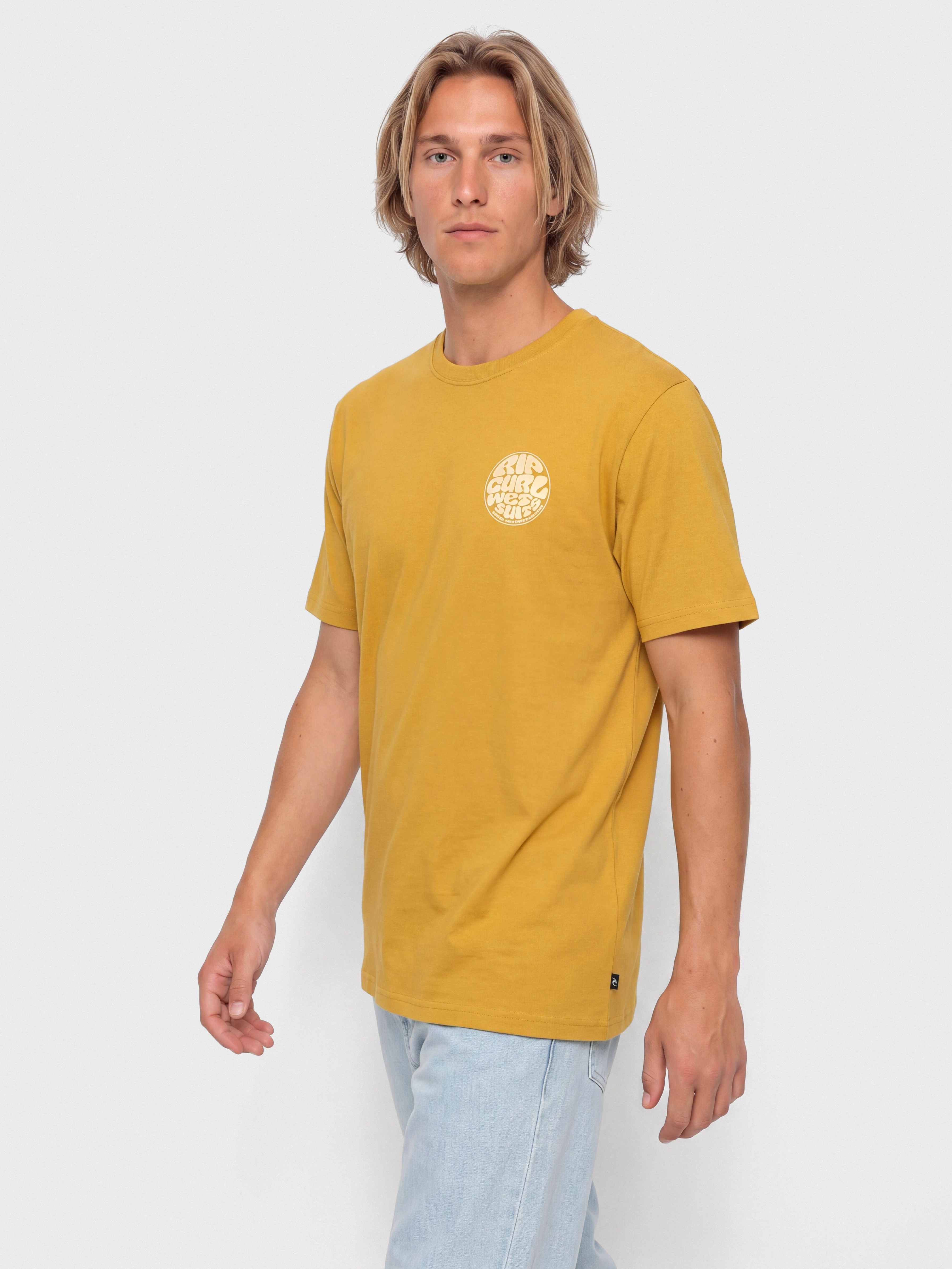 Rip Curl Wettie Passage Icon T-Shirt (mustard gold)