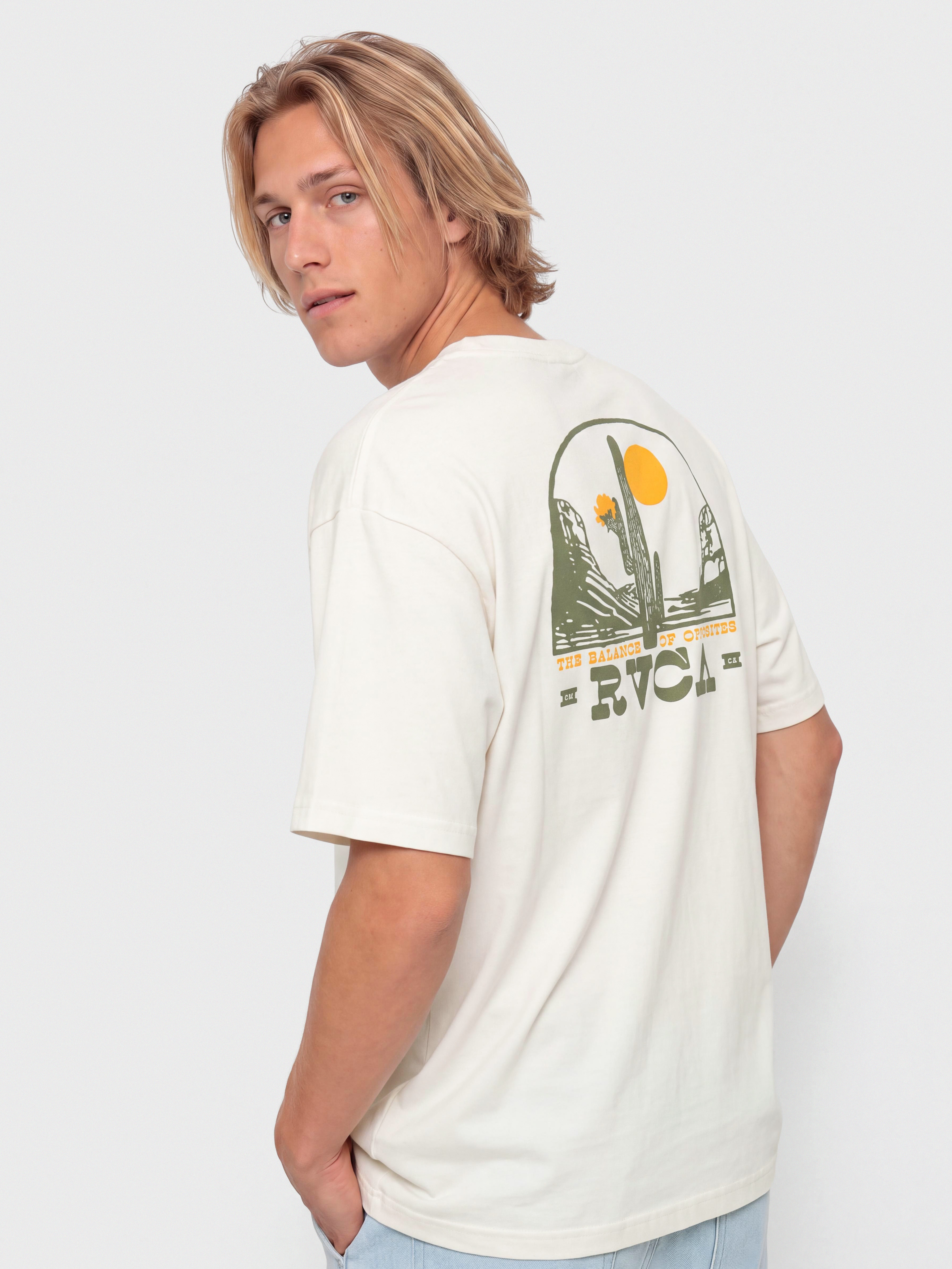 RVCA Saguaro Canyon T-shirt (antique white)