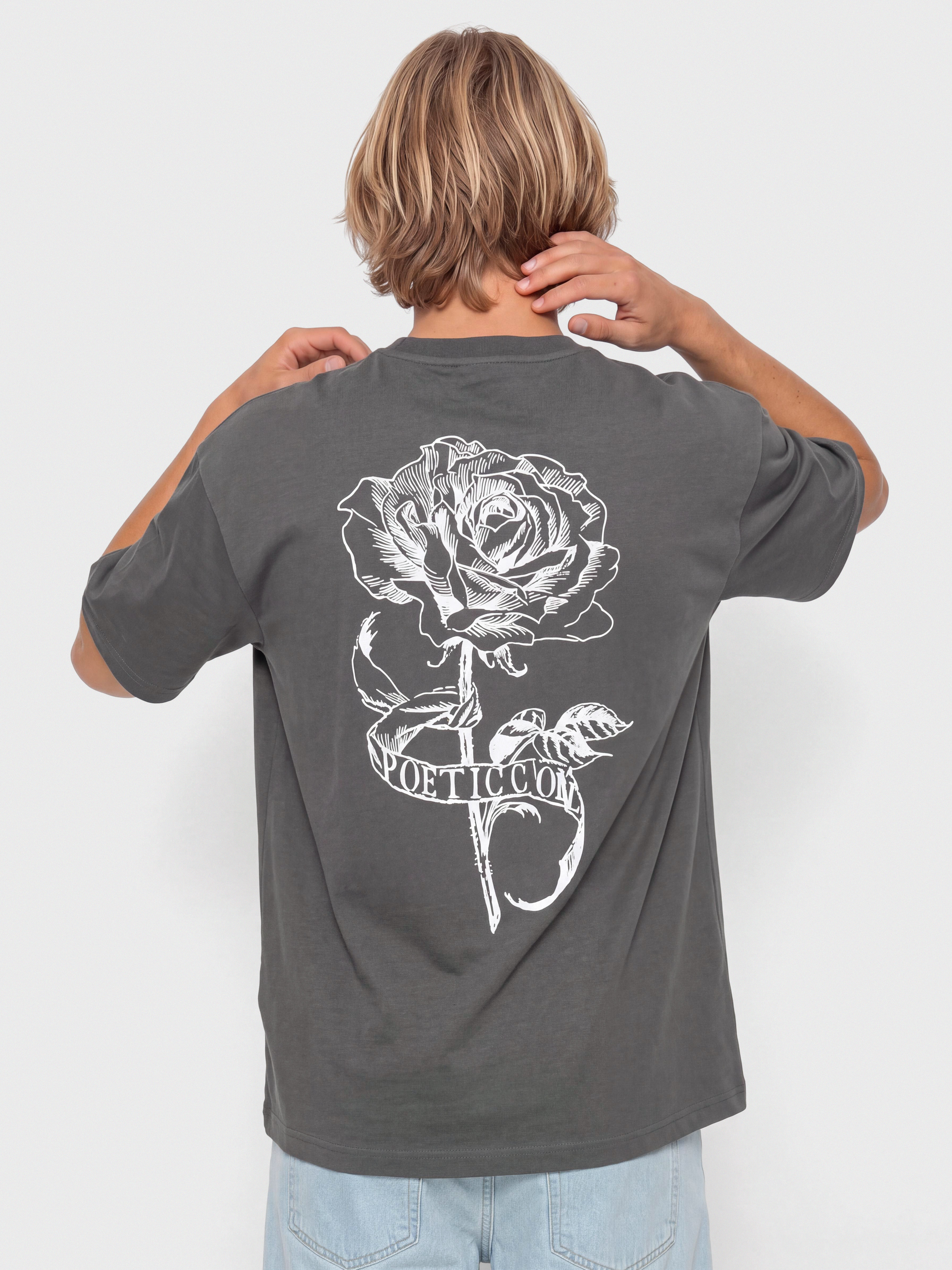 Poetic Collective Thinking About You T-Shirt (iron grey)