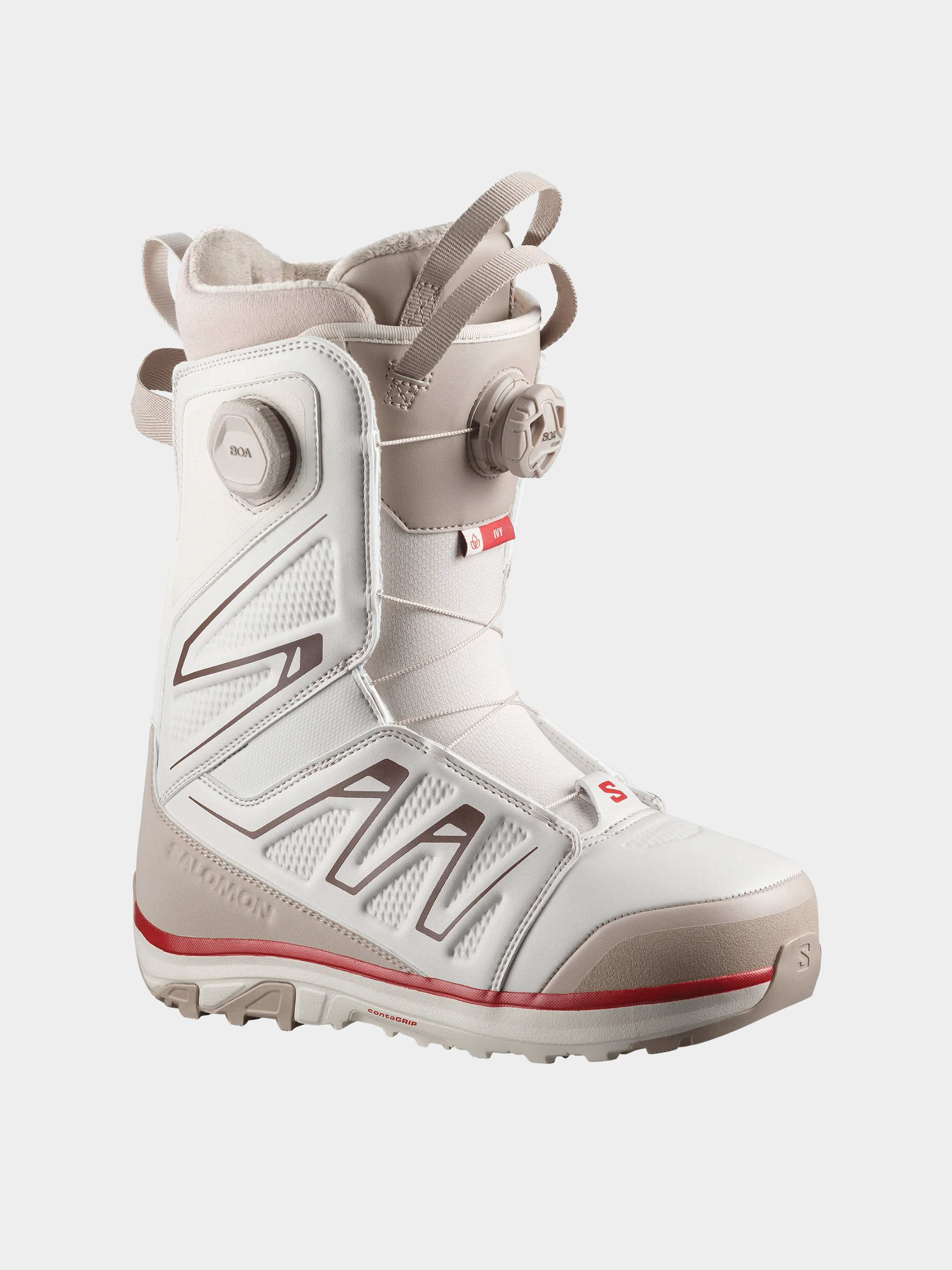Damen Salomon Snowboard Schuhe Ivy Boa Sj Boa (almond milk/white pepper)