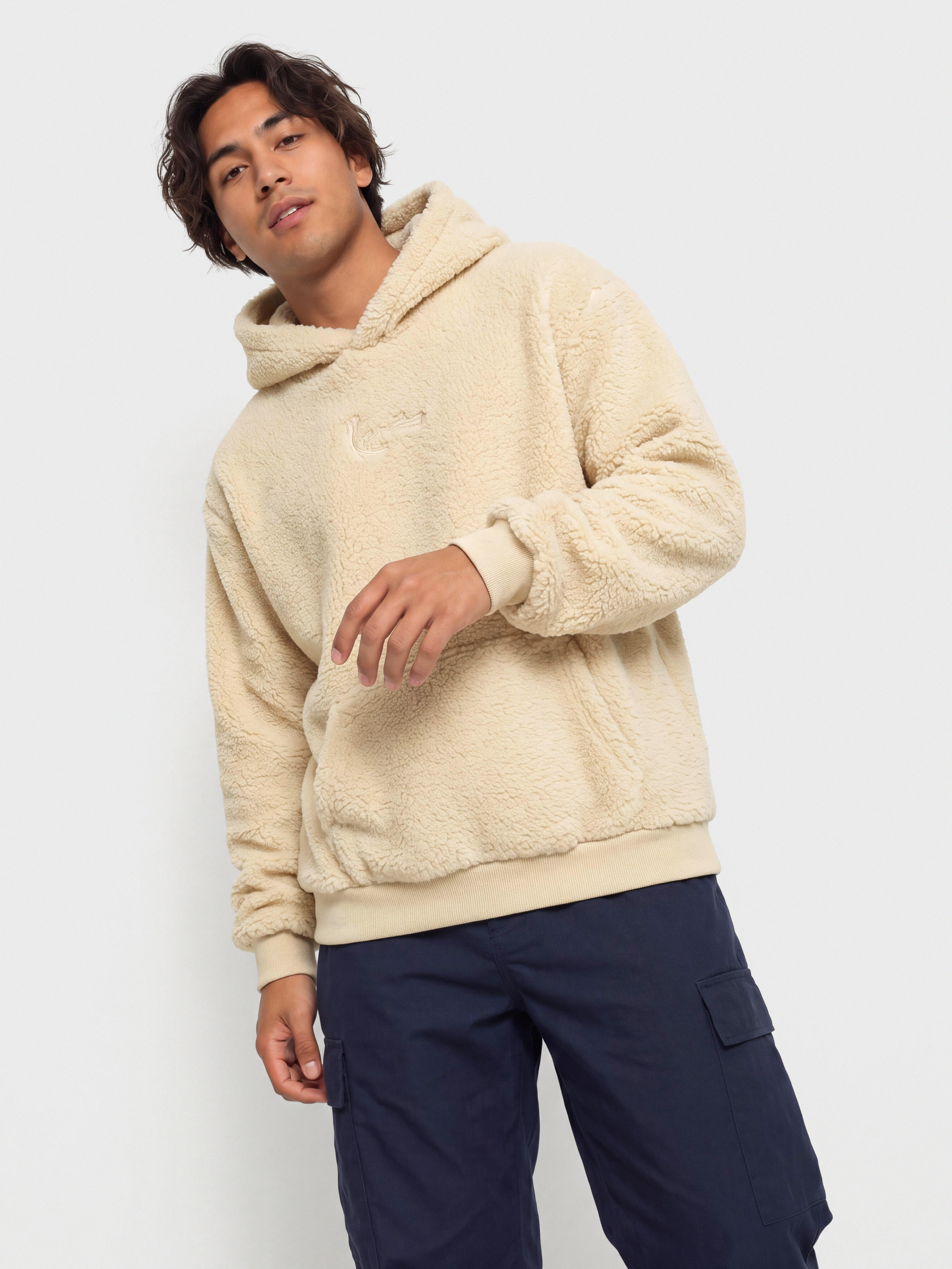 Karl Kani Signature Essential Teddy OS HD Hoodie (sand)