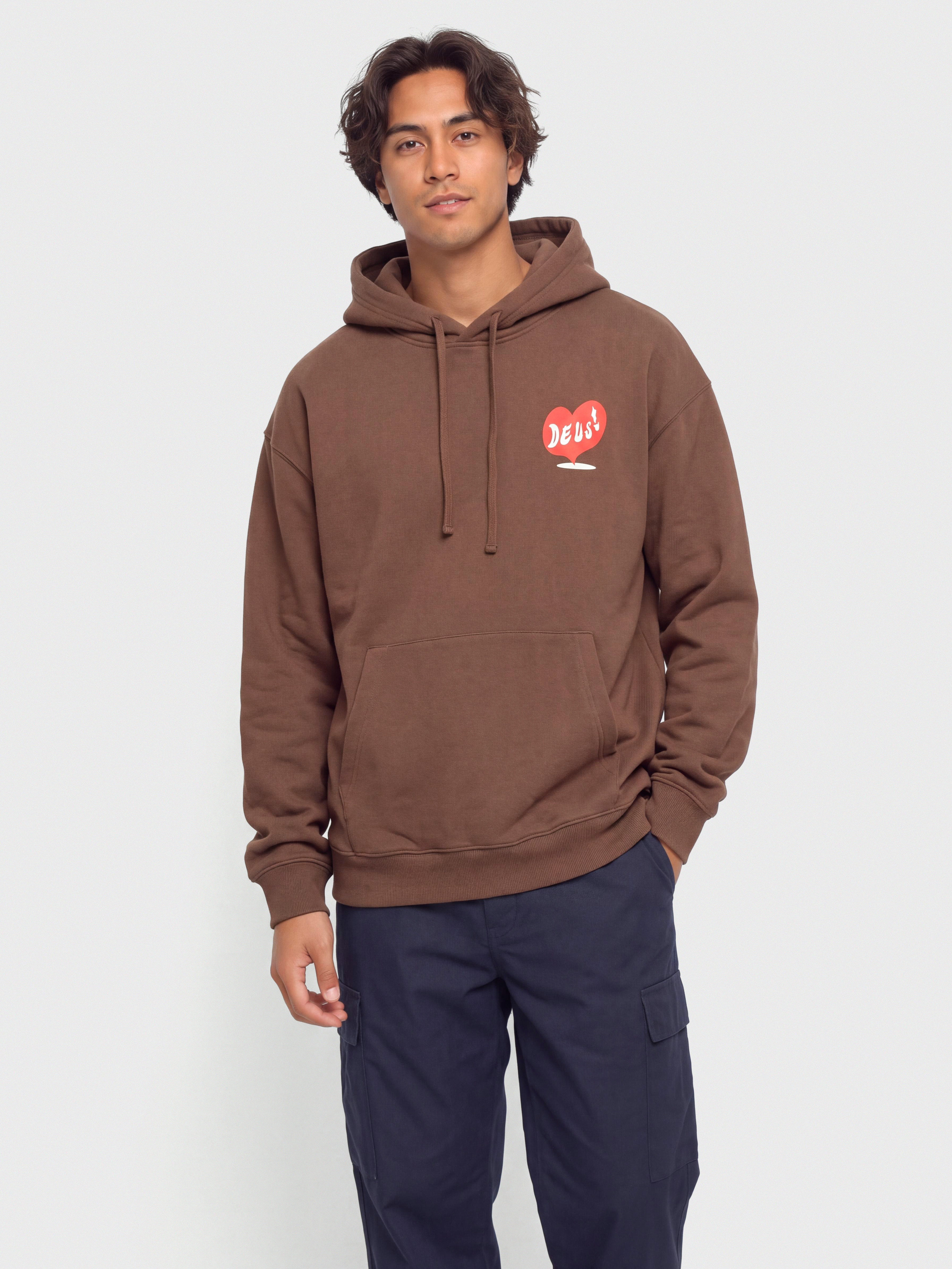 Deus Ex Machina Deep Cut HD Hoodie (downtown brown)