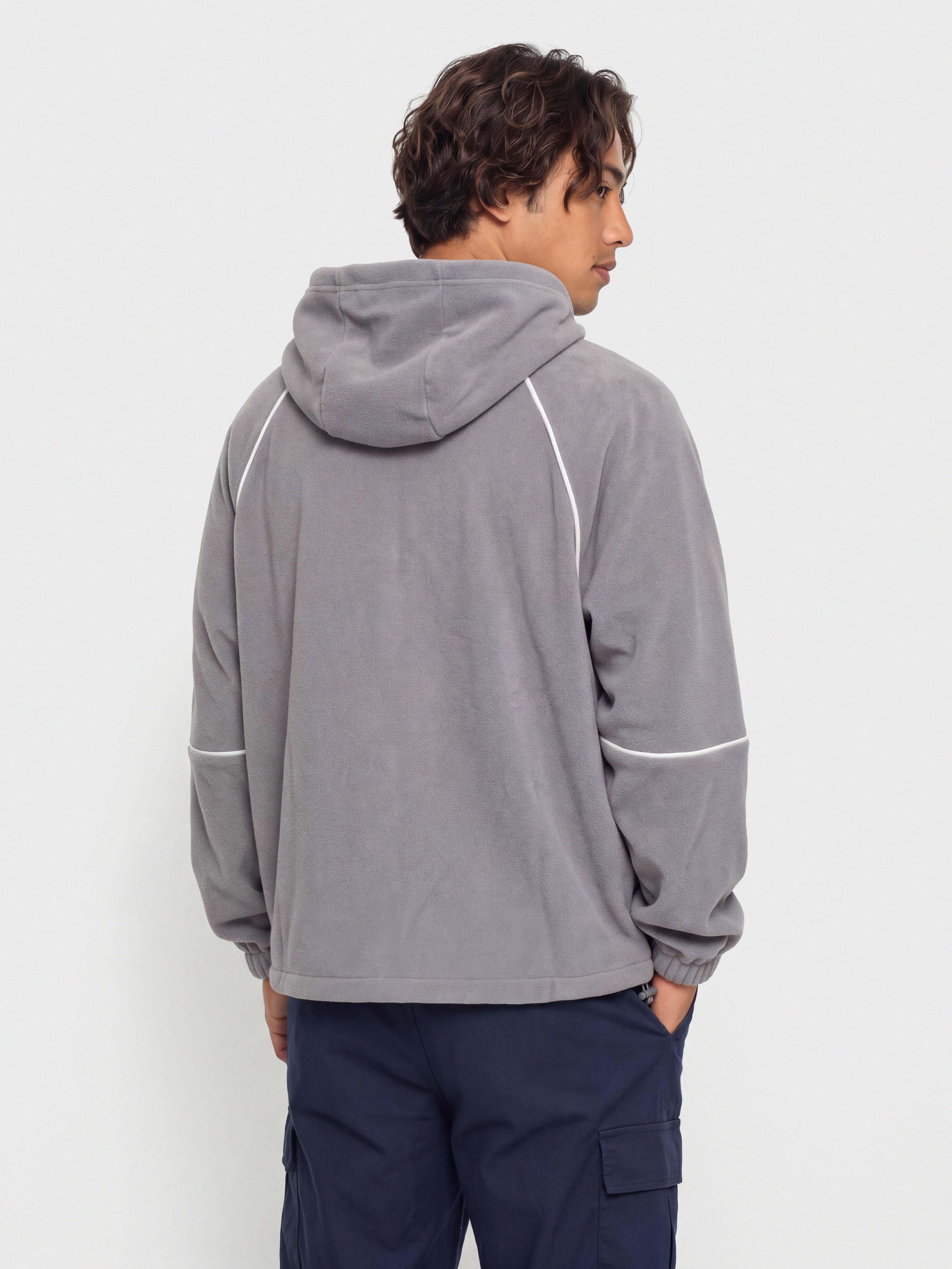 New Balance Trackside Polar Fleece HD Hoodie (off line grey)