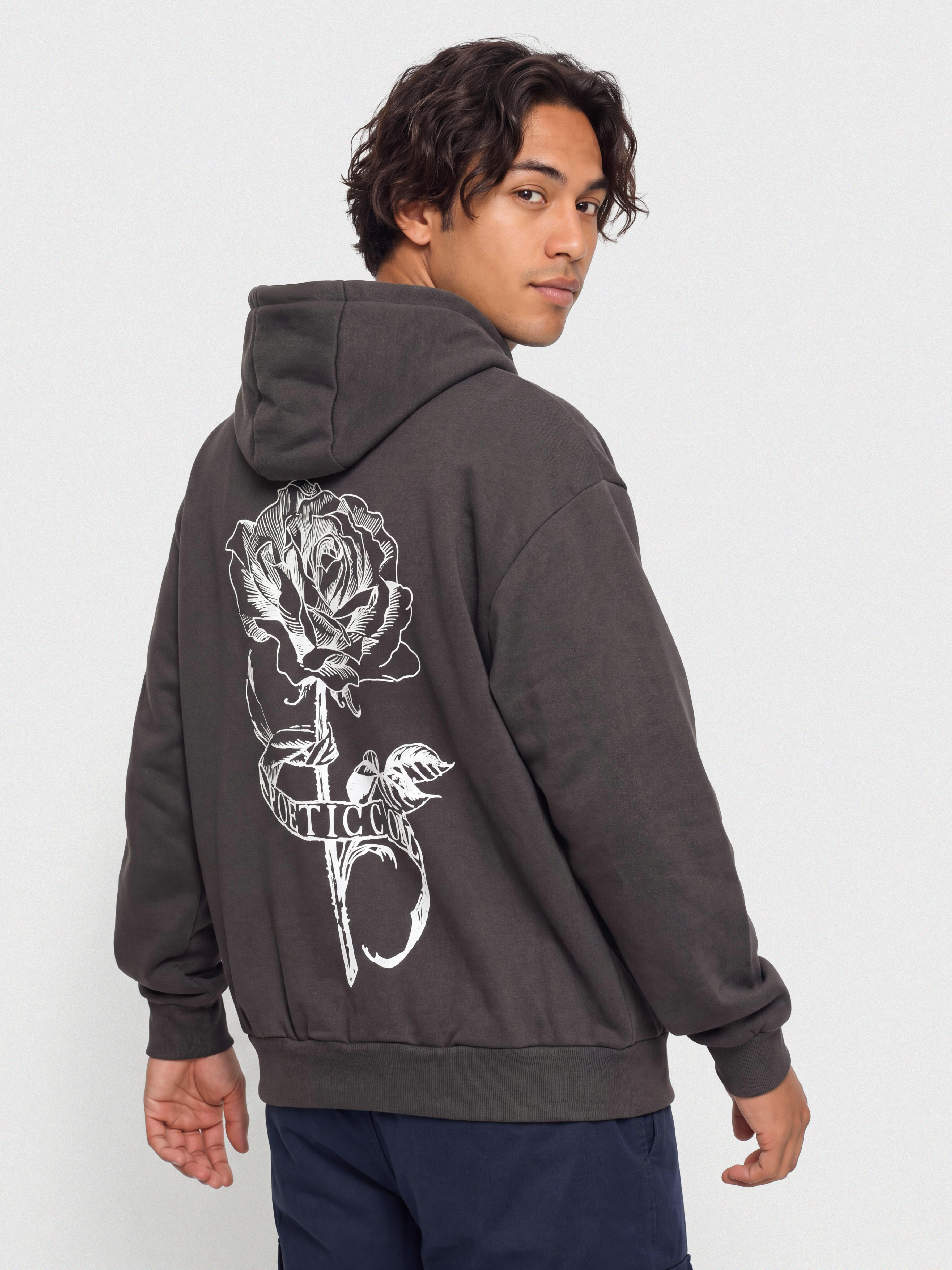 Poetic Collective Thinking About You HD Hoodie (iron grey)