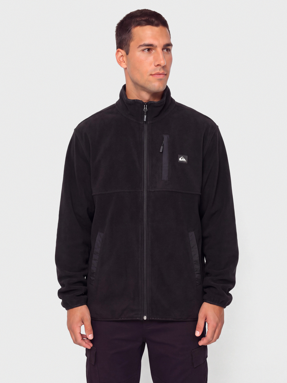 Herren Quiksilver No Destination Fz Fleece jacke (black)